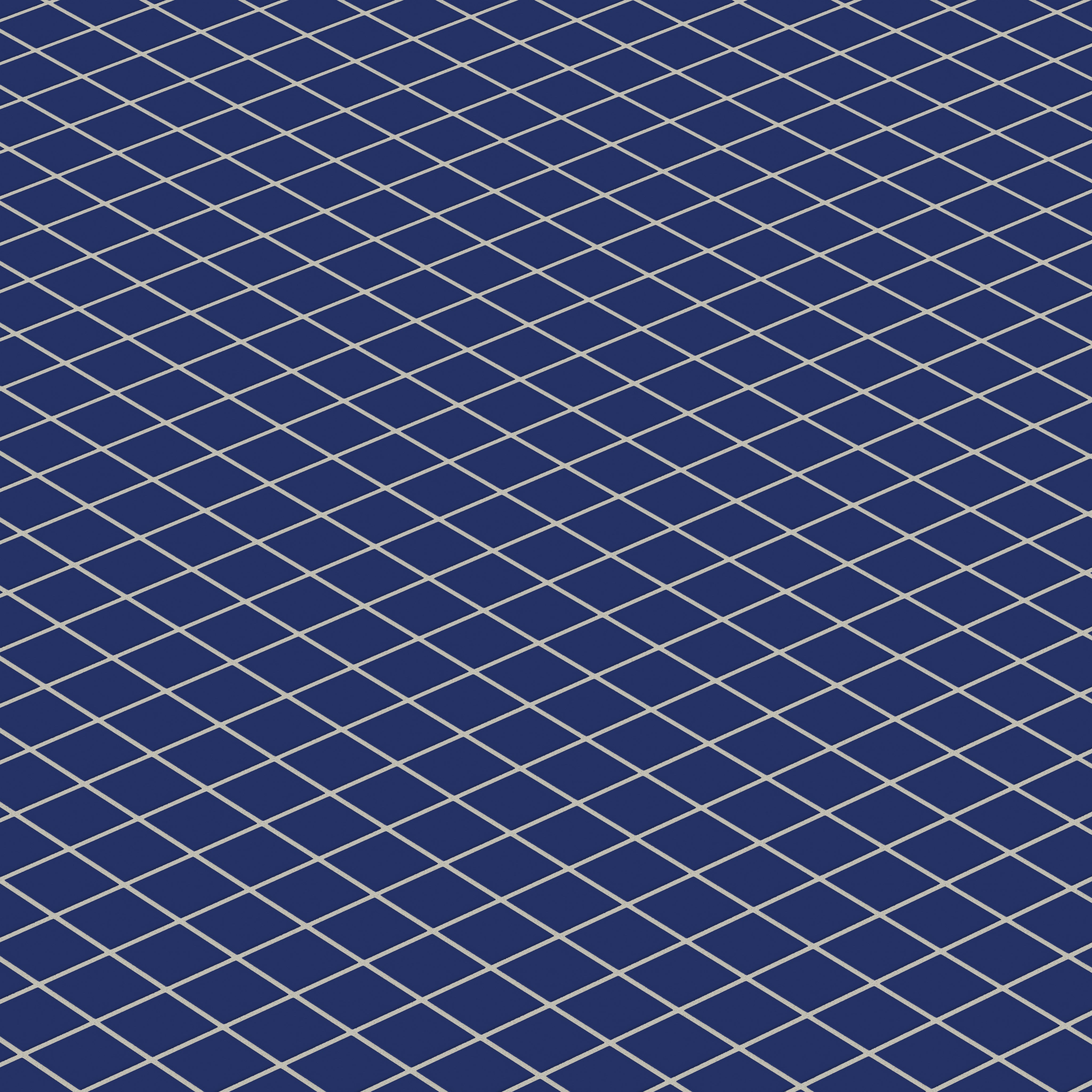 2x2 Straight Set Sheeted Natural Press Ceramic Mosaic Tile in Ultramarine Matte