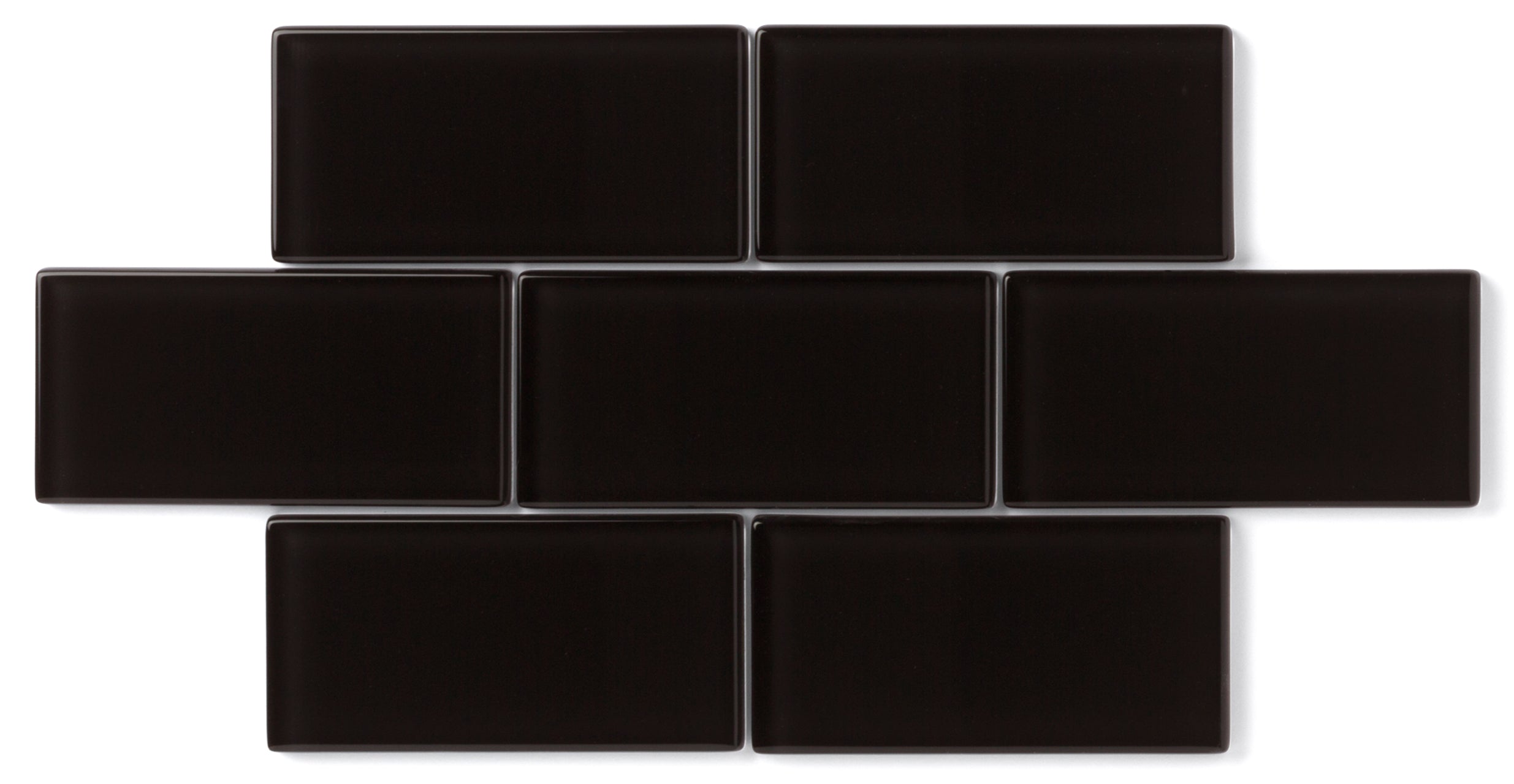 1x4 Herringbone Sheeted Glass Mosaic Tile in Condor Gloss