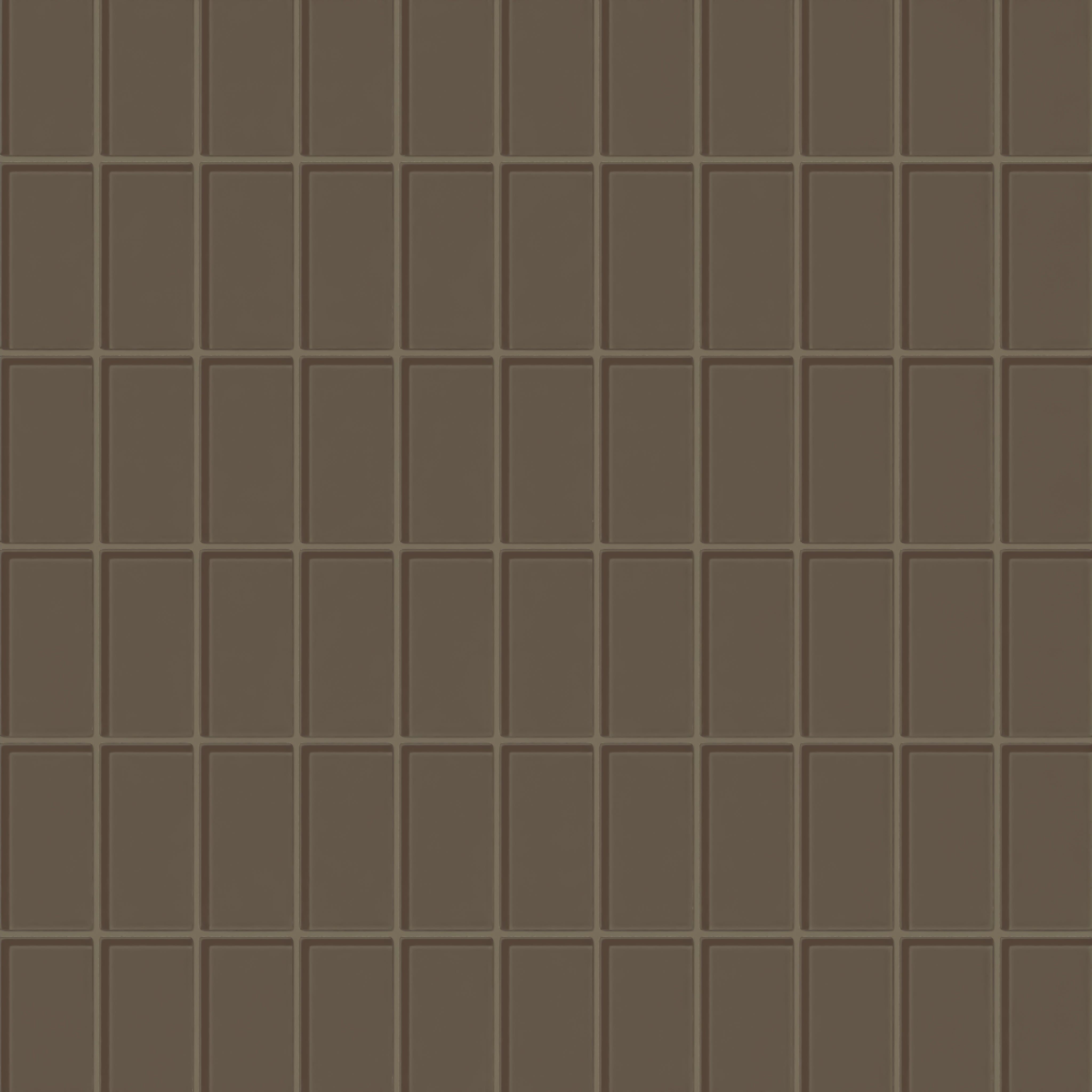 2x4 Straight Set Sheeted Glass Mosaic Tile in Albatross Gloss