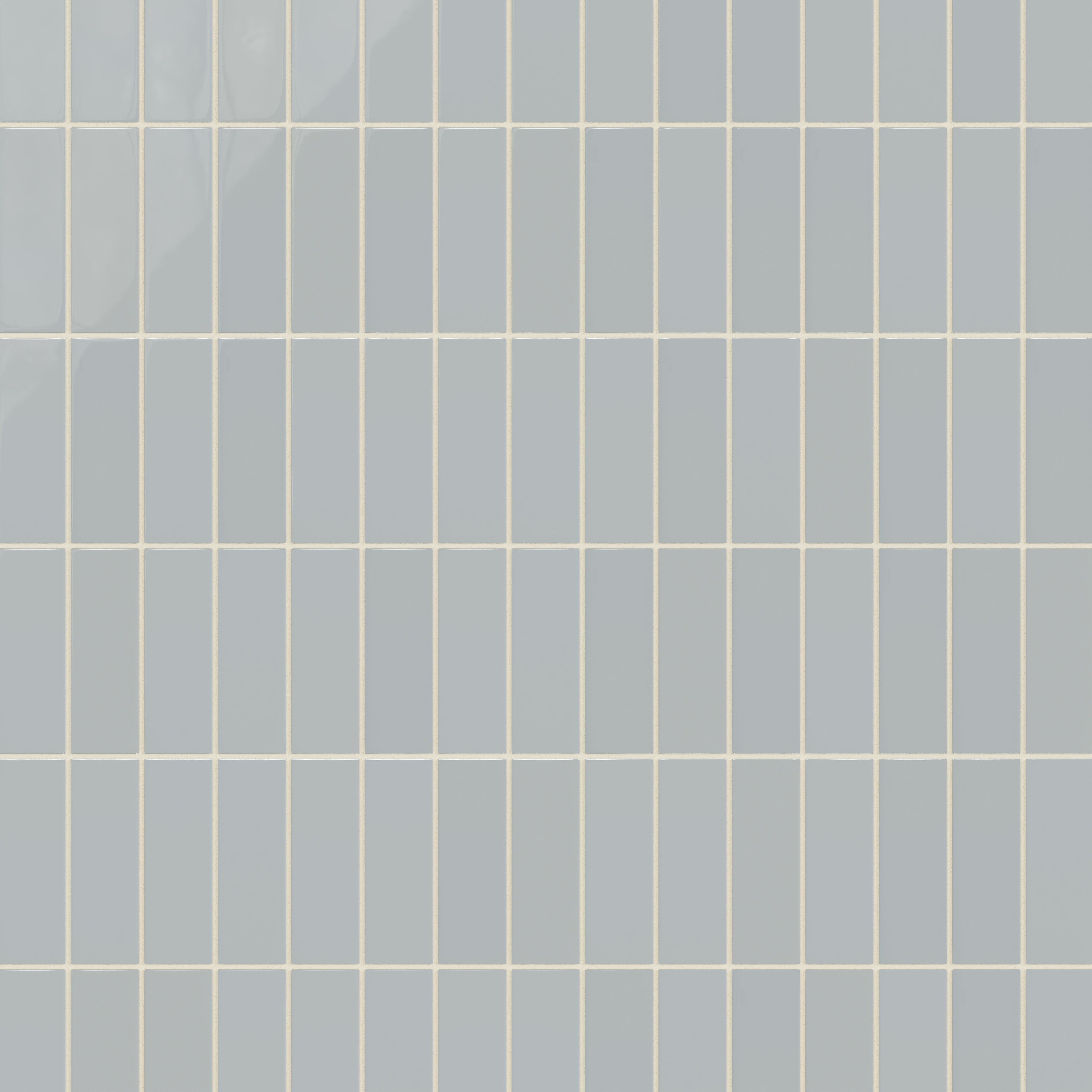 2x6 Natural Press Ceramic Tile in Alberta Blue Gloss