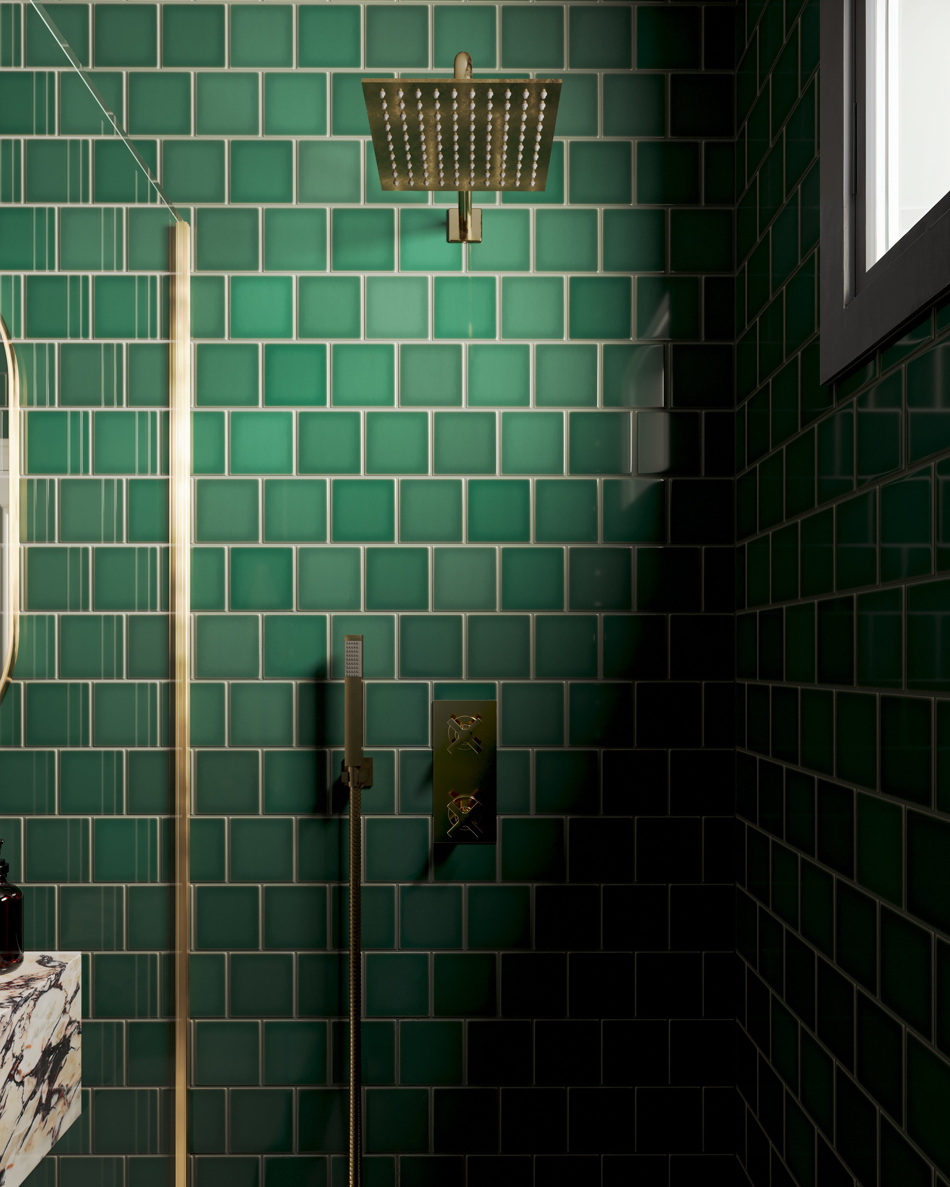 Flatiron Hand Shower in Polished Brass