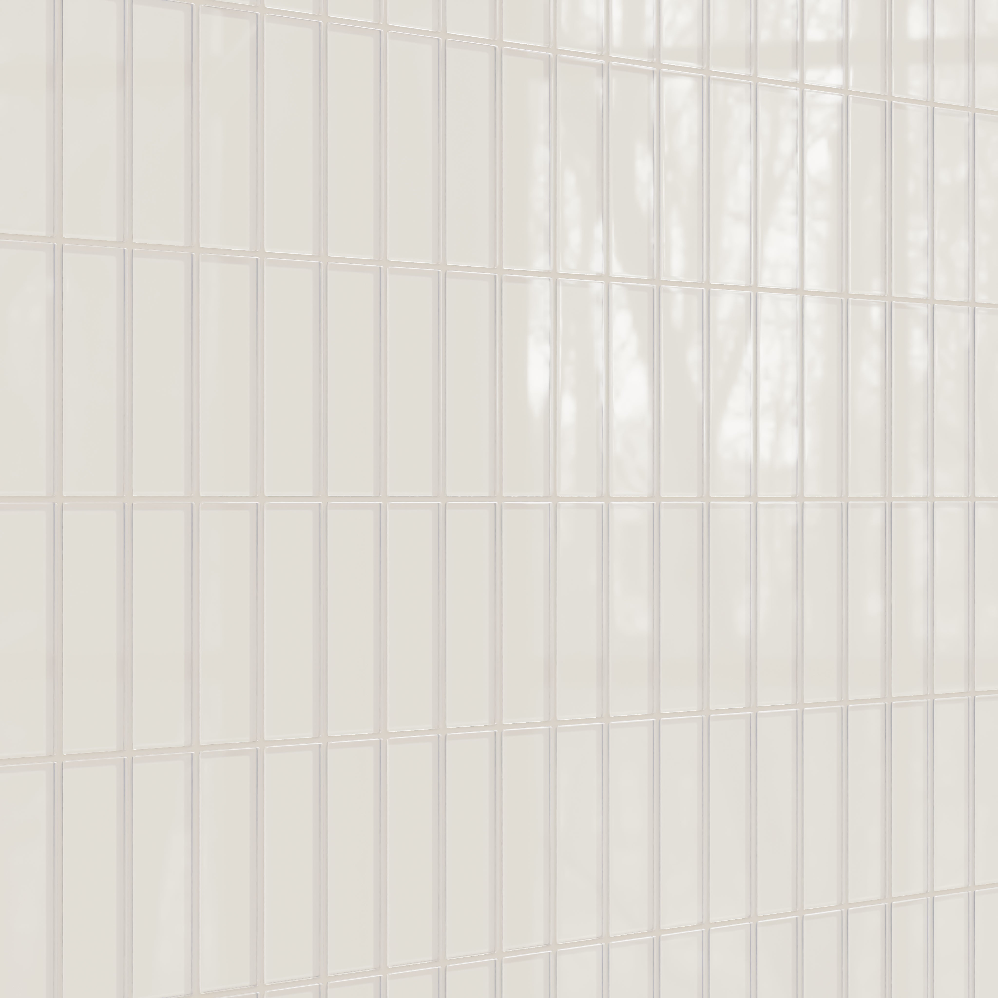 2x6 Glass Tile in Dove Gloss