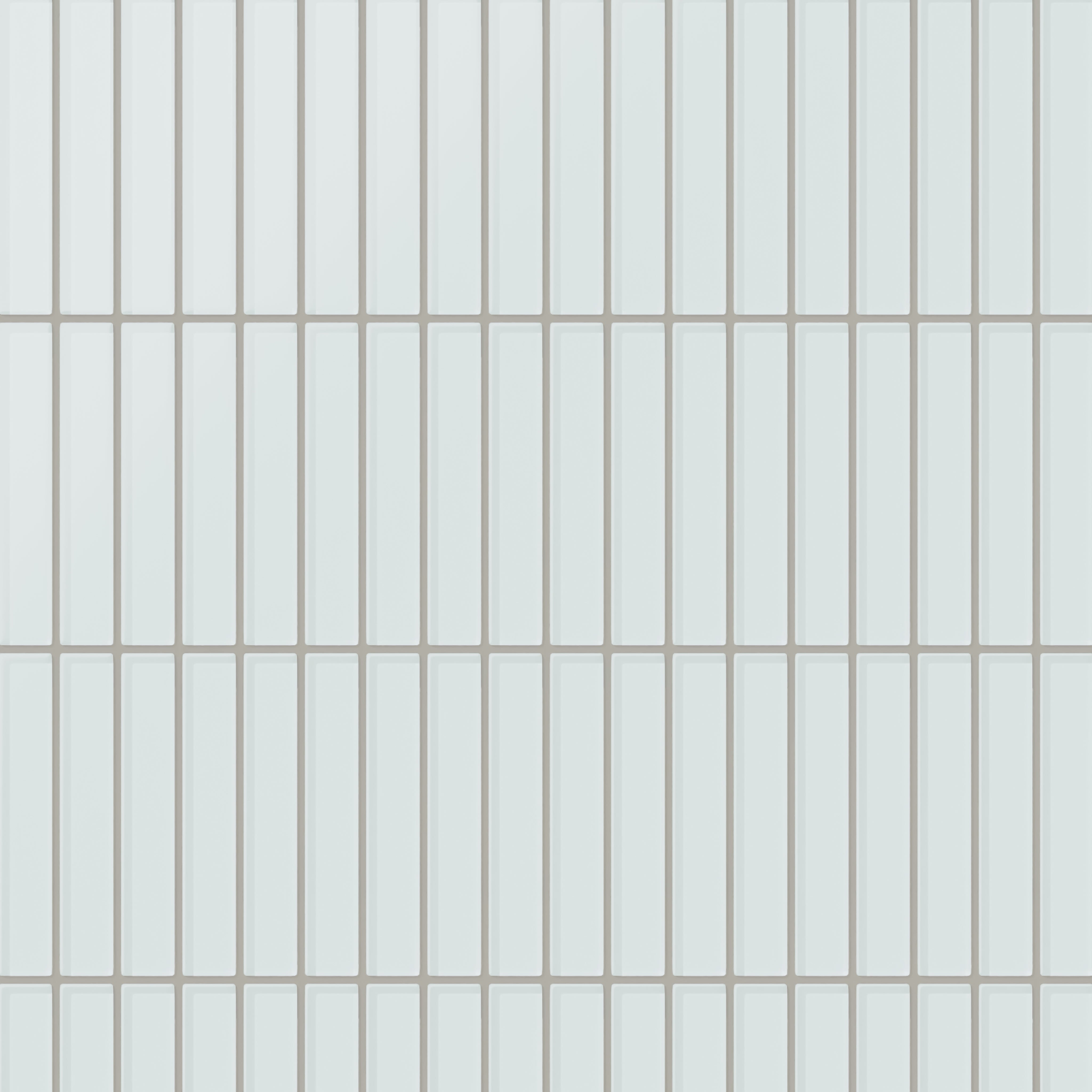 1x6 Straight Set Sheeted Glass Mosaic Tile in Warbler Matte
