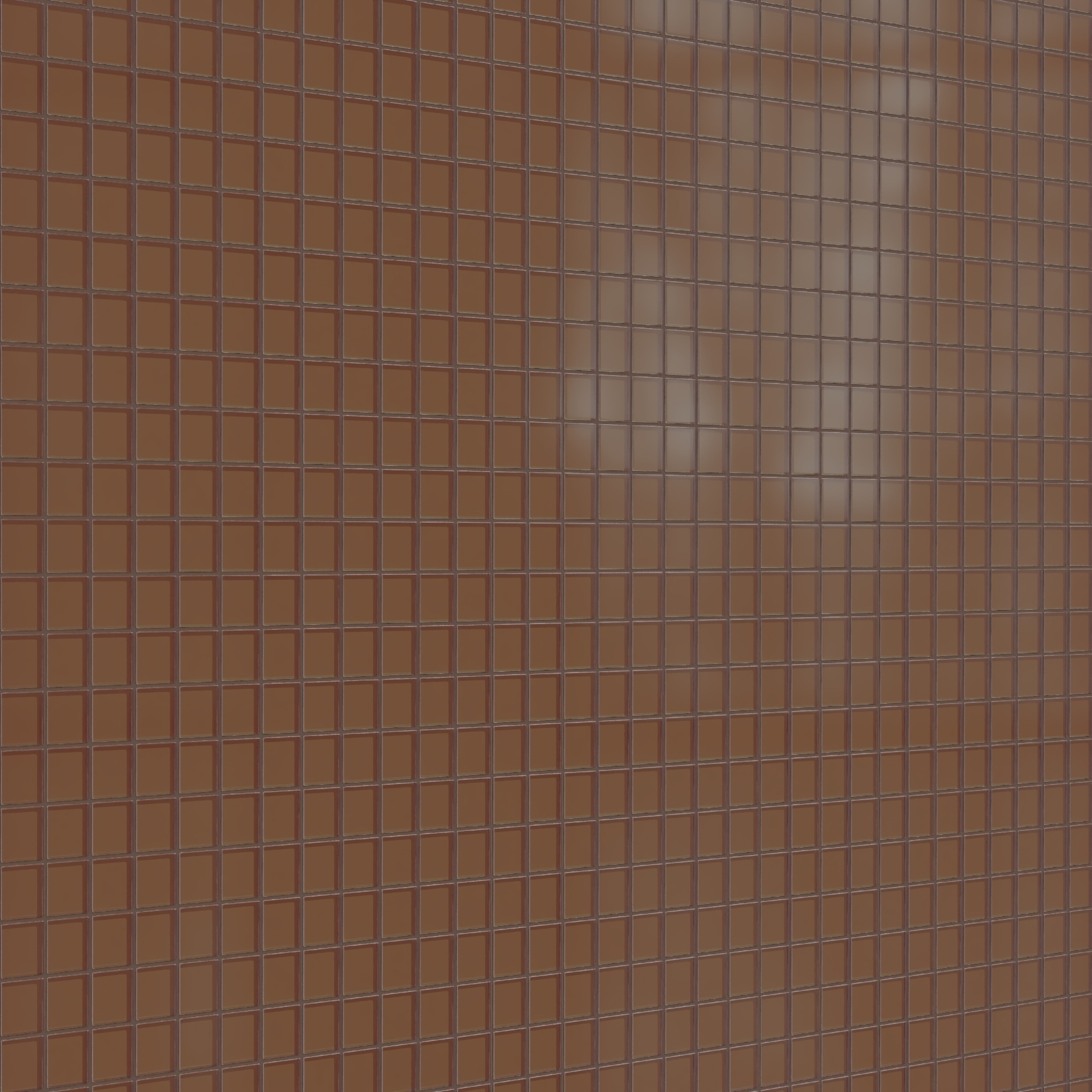 2x2 Straight Set Sheeted Glass Mosaic Tile in Kestrel Matte