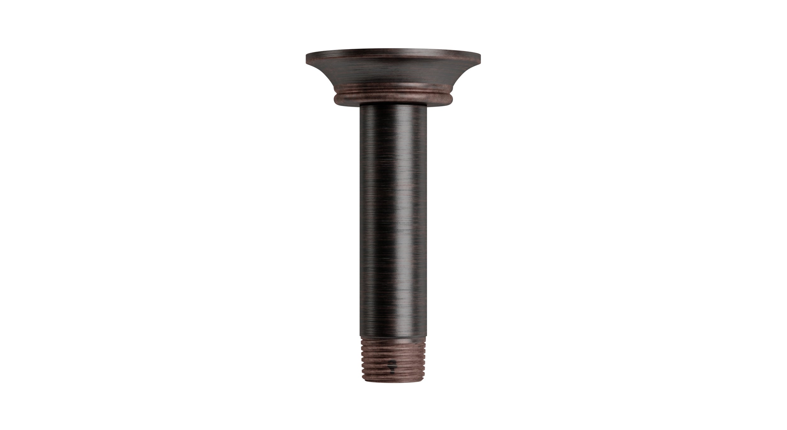 Emerson 4" Straight Shower Arm with Flange in Antique Bronze