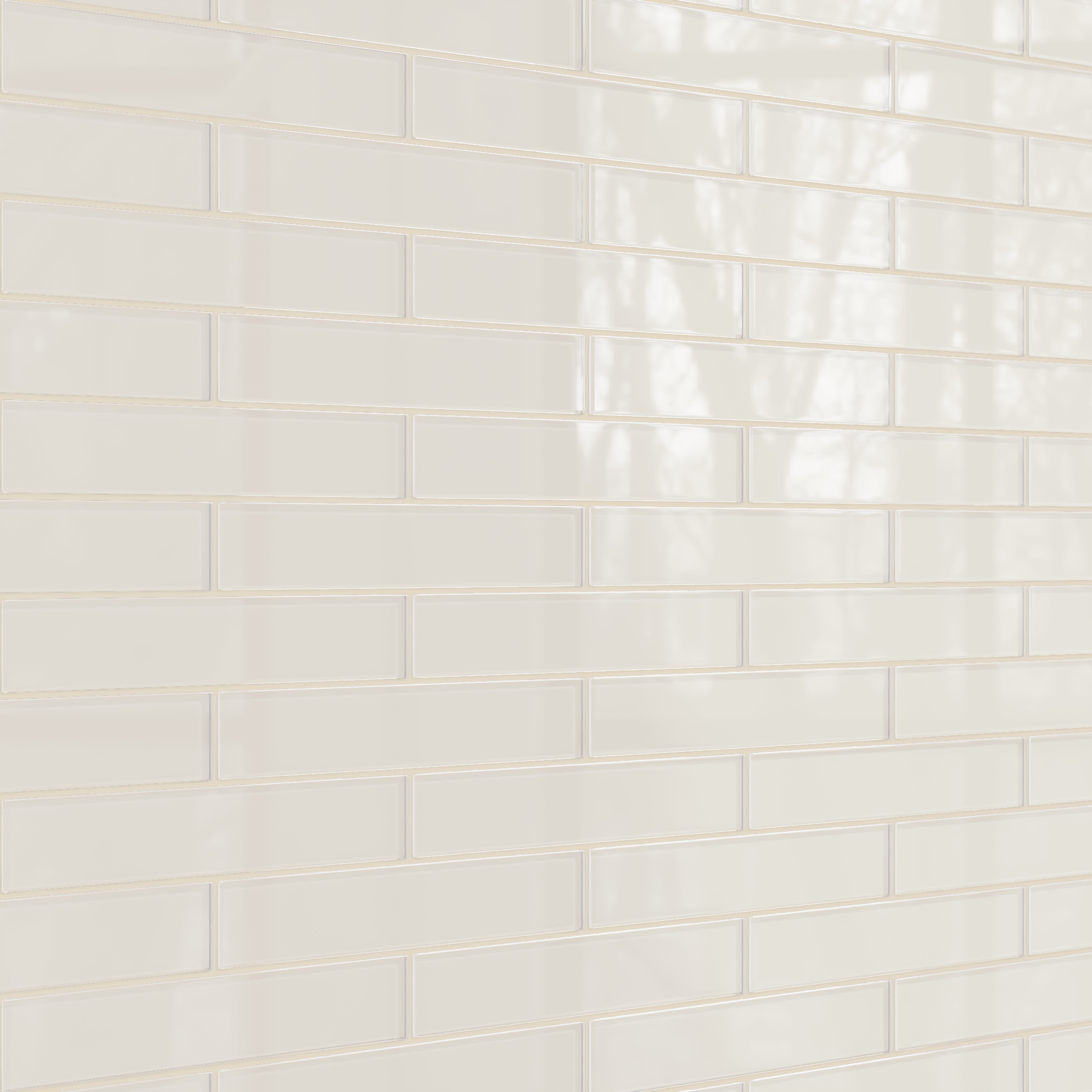 2x12 Glass Tile in Dove Gloss