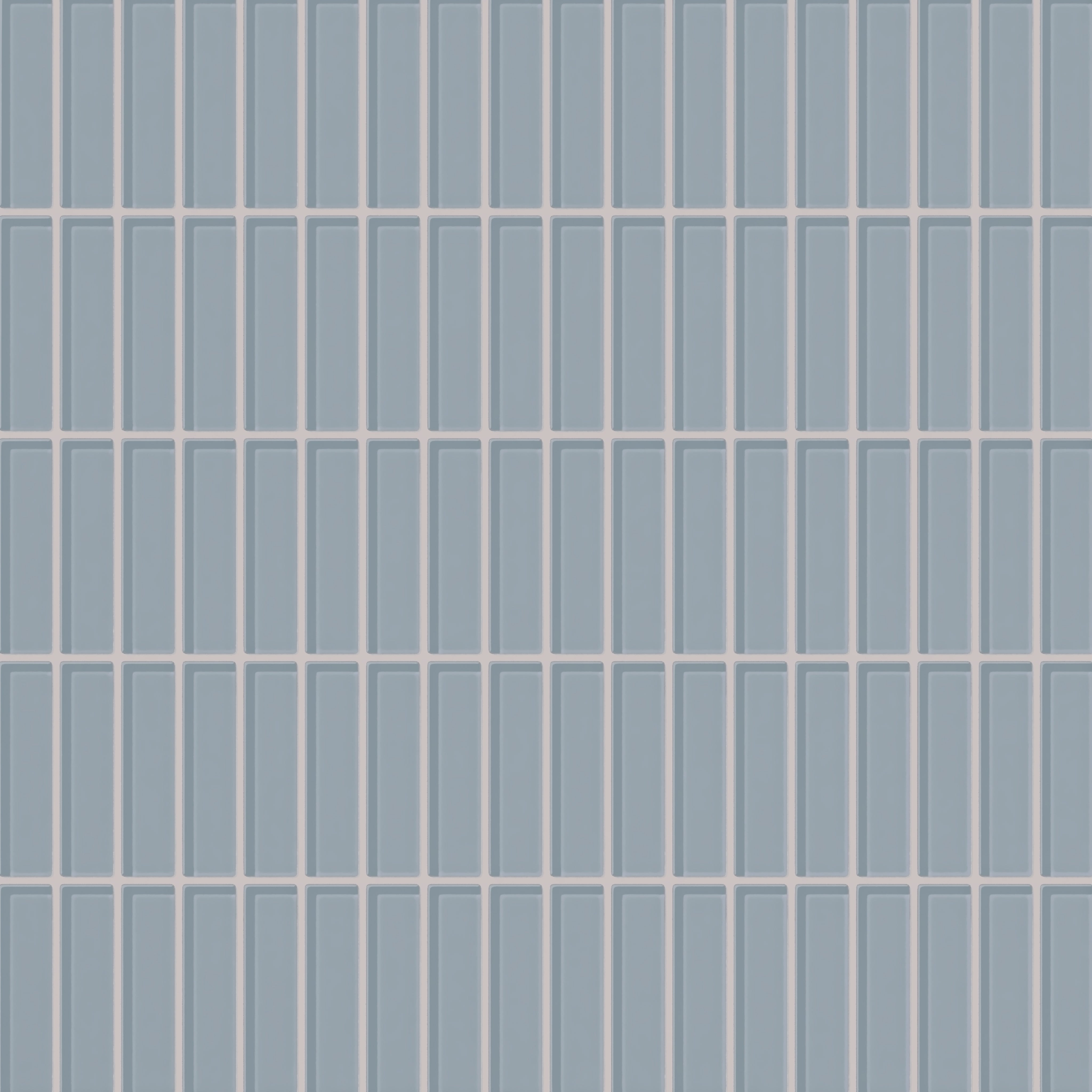 1x4 Straight Set Sheeted Glass Mosaic Tile in Pinyon Jay Gloss
