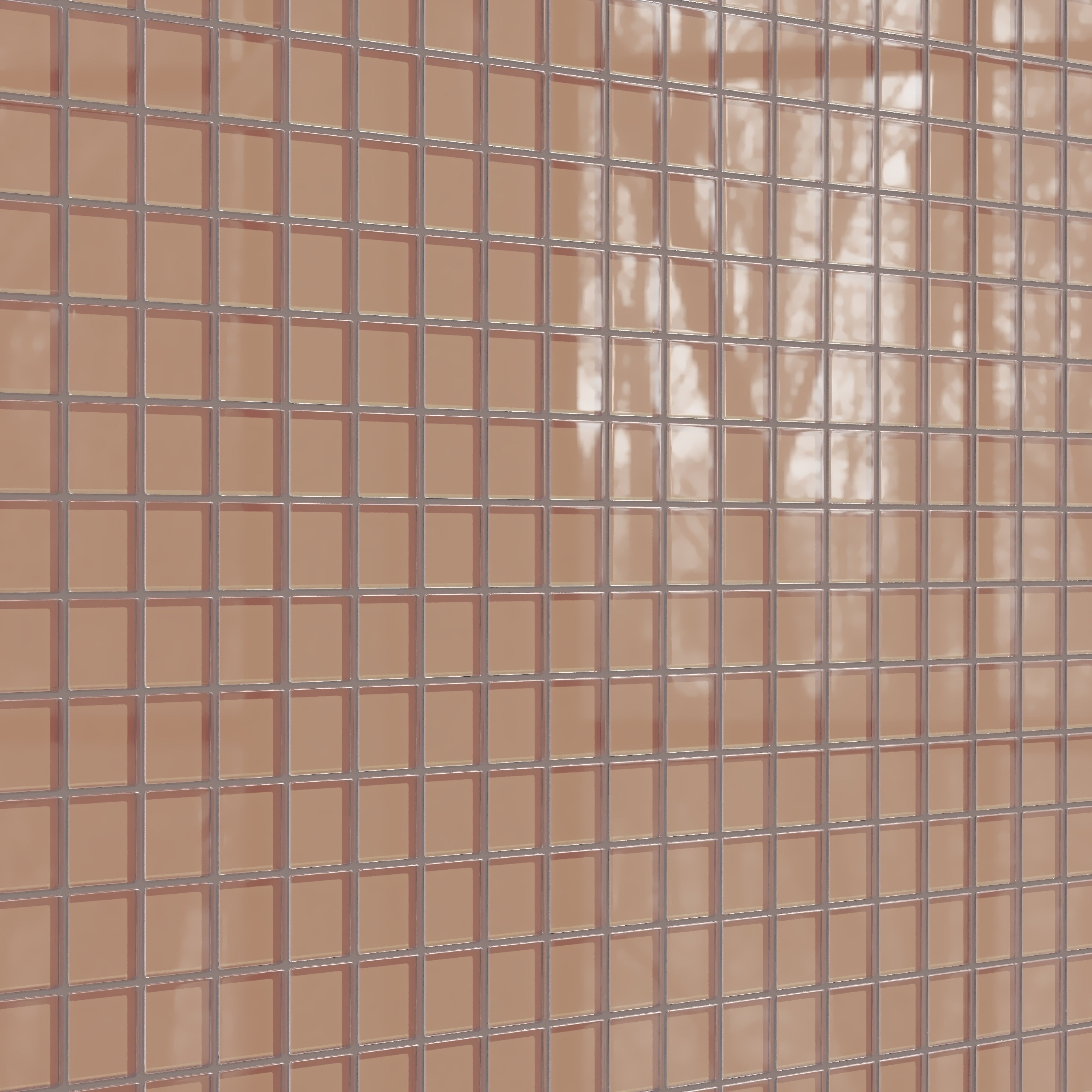 2x2 Straight Set Sheeted Glass Mosaic Tile in Sora Gloss