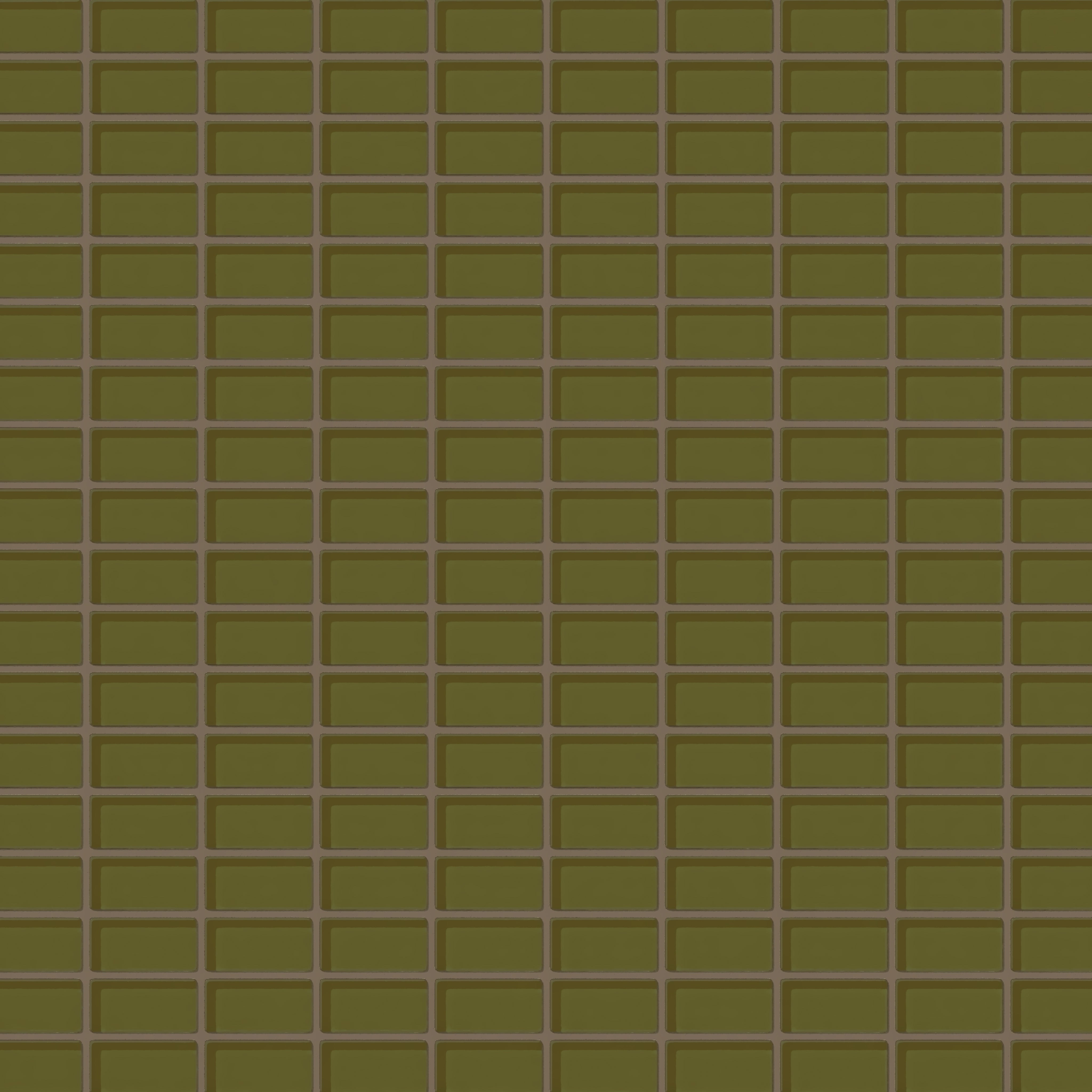 1x2 Straight Set Sheeted Glass Mosaic Tile in Cormorant Gloss