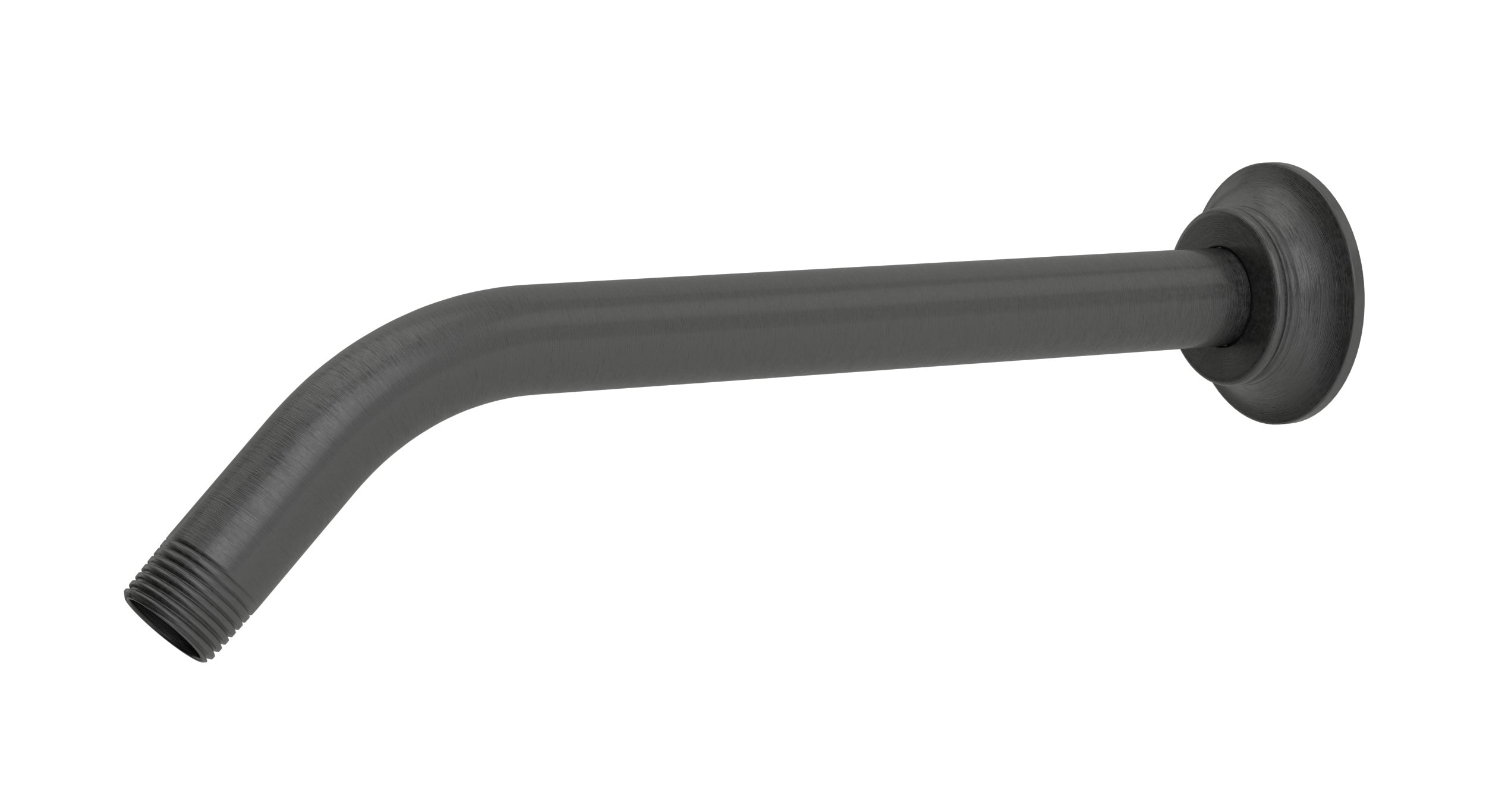Emerson 45-Degree 12" Shower Arm with Flange in Blackened Nickel