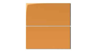 6x12 Natural Press Ceramic Tile in Yellow Ochre Gloss