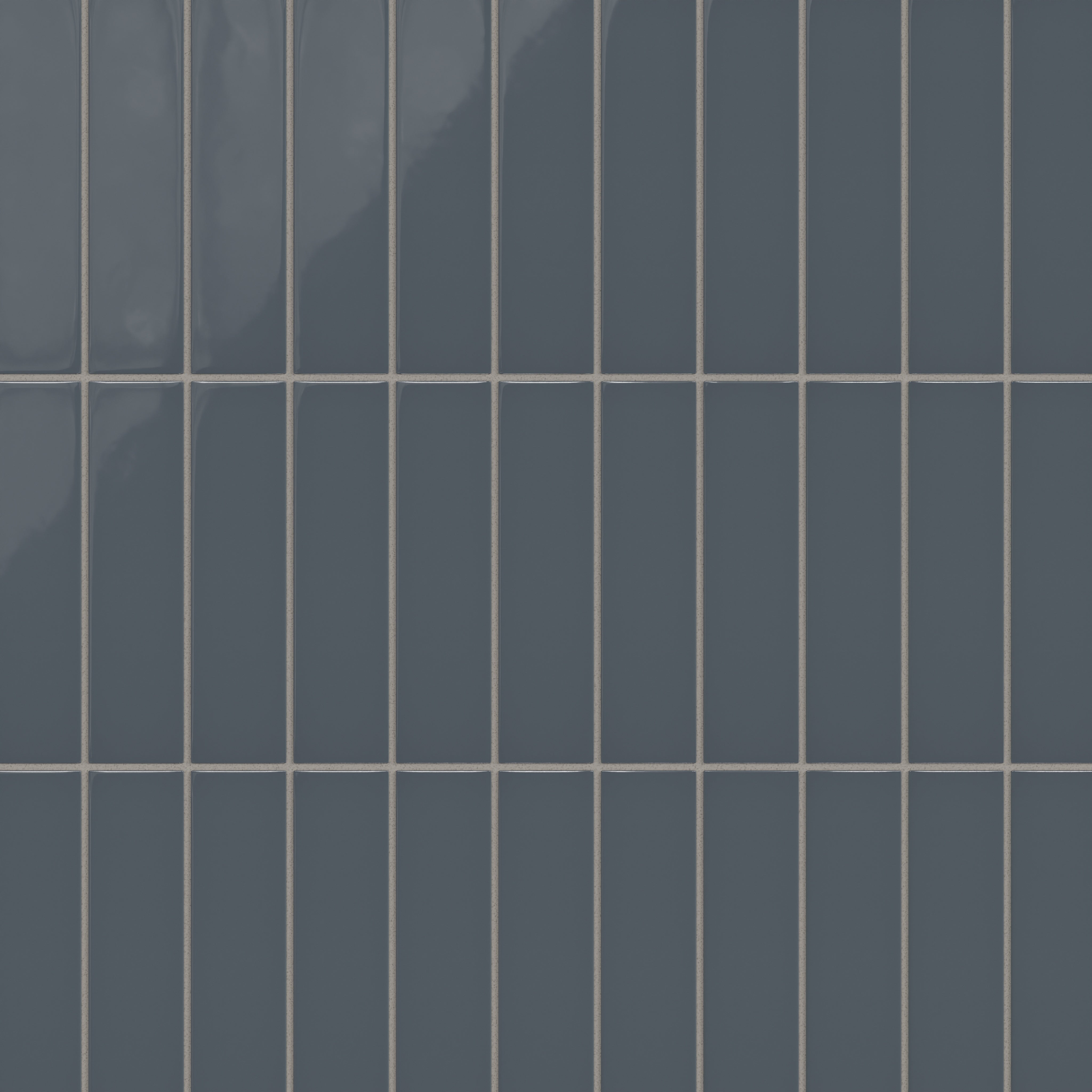 2x8 Natural Press Ceramic Tile in Indigo Gloss