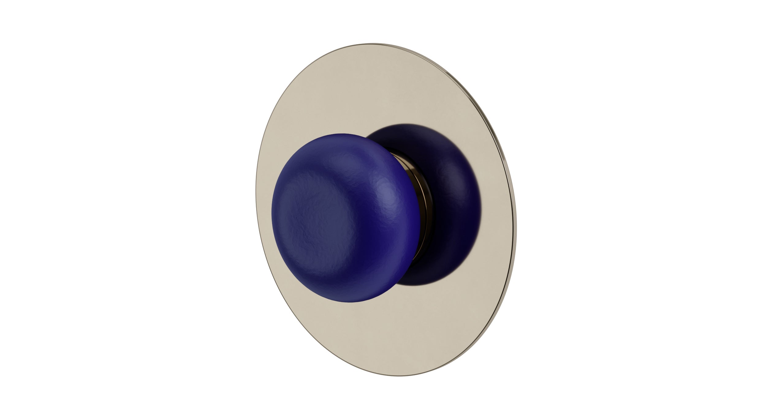 Foundry One Handle Wall Mount Shower Trim with Pebble Ceramic Knob Handle