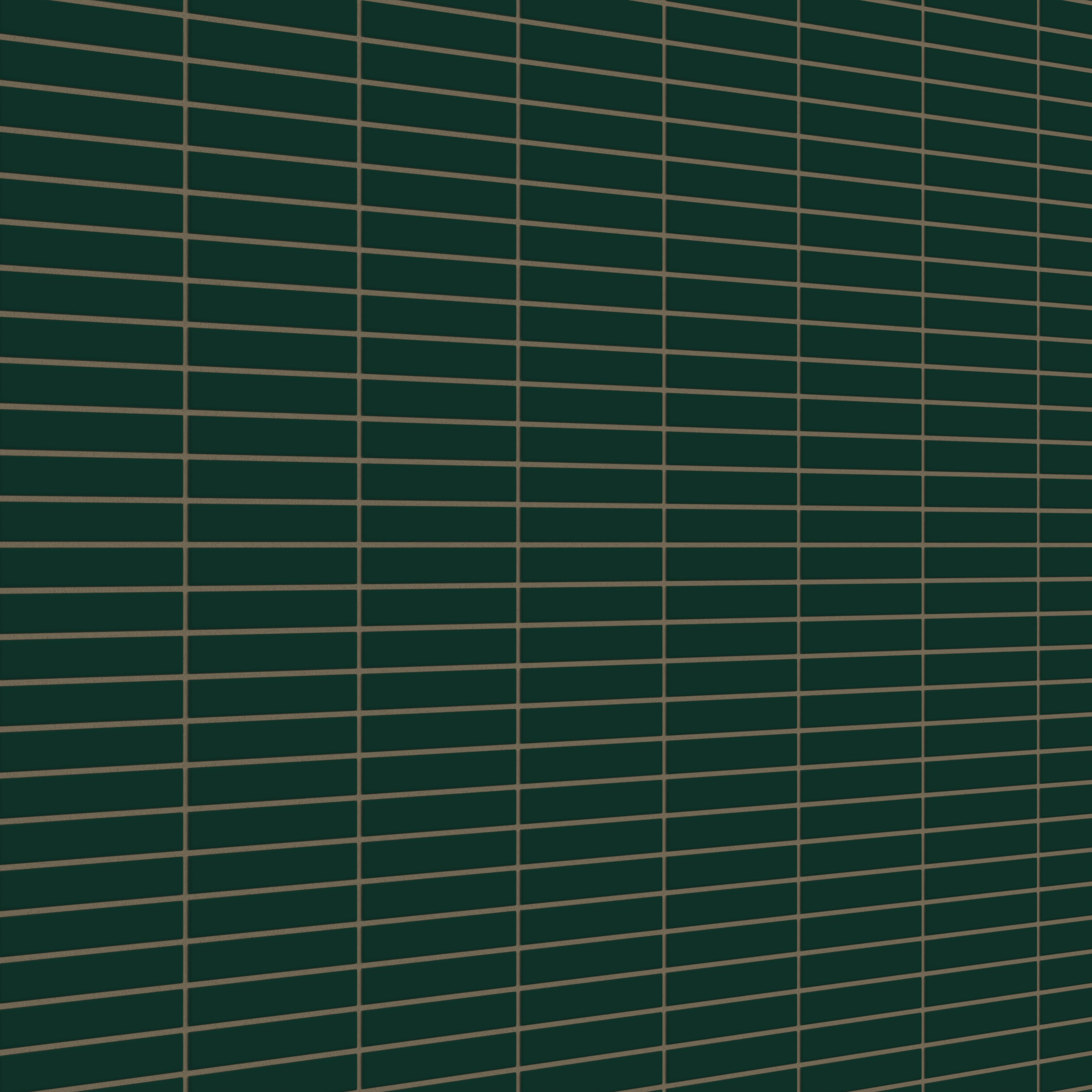 1x6 Straight Set Sheeted Original Ceramic Mosaic Tile in Evergreen Matte