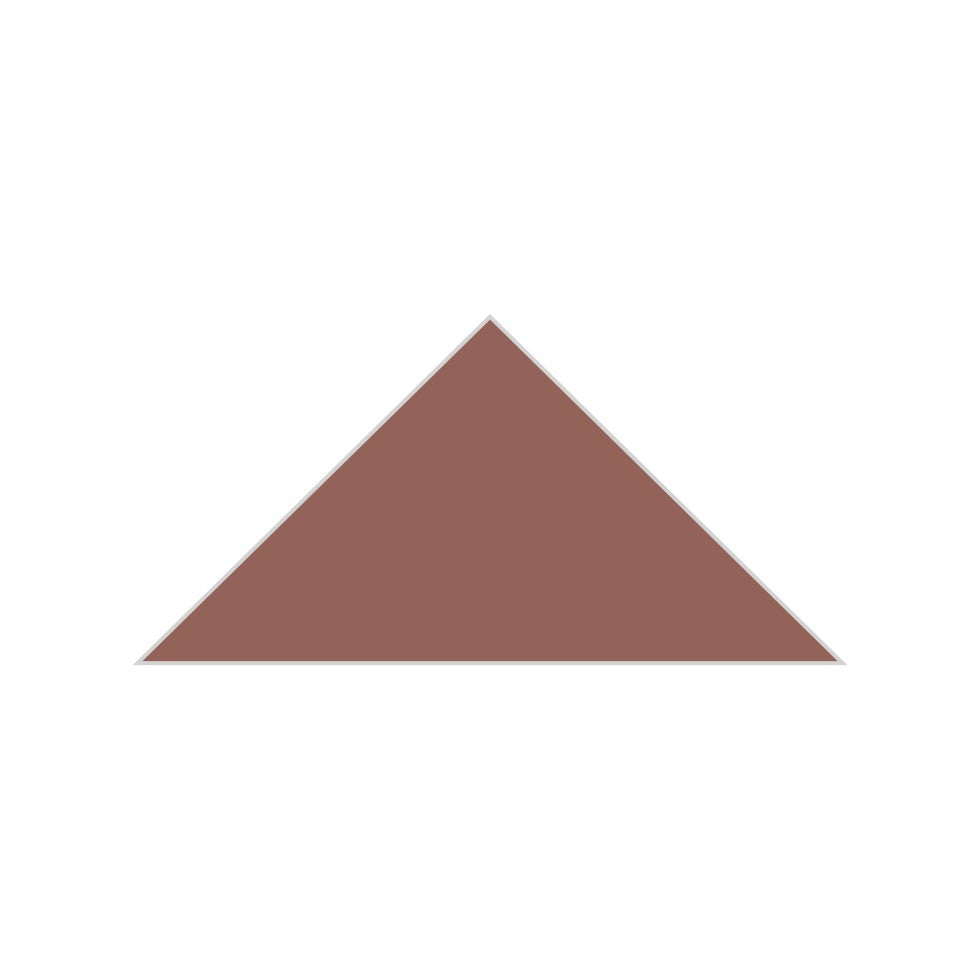 6" Triangle Original Ceramic Tile in Mauve Matte
