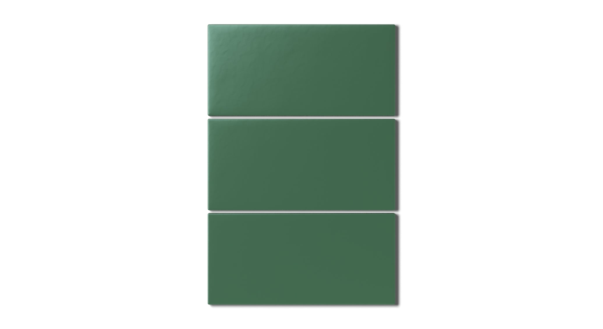 4x8 Natural Press Ceramic Tile in Viridian Matte