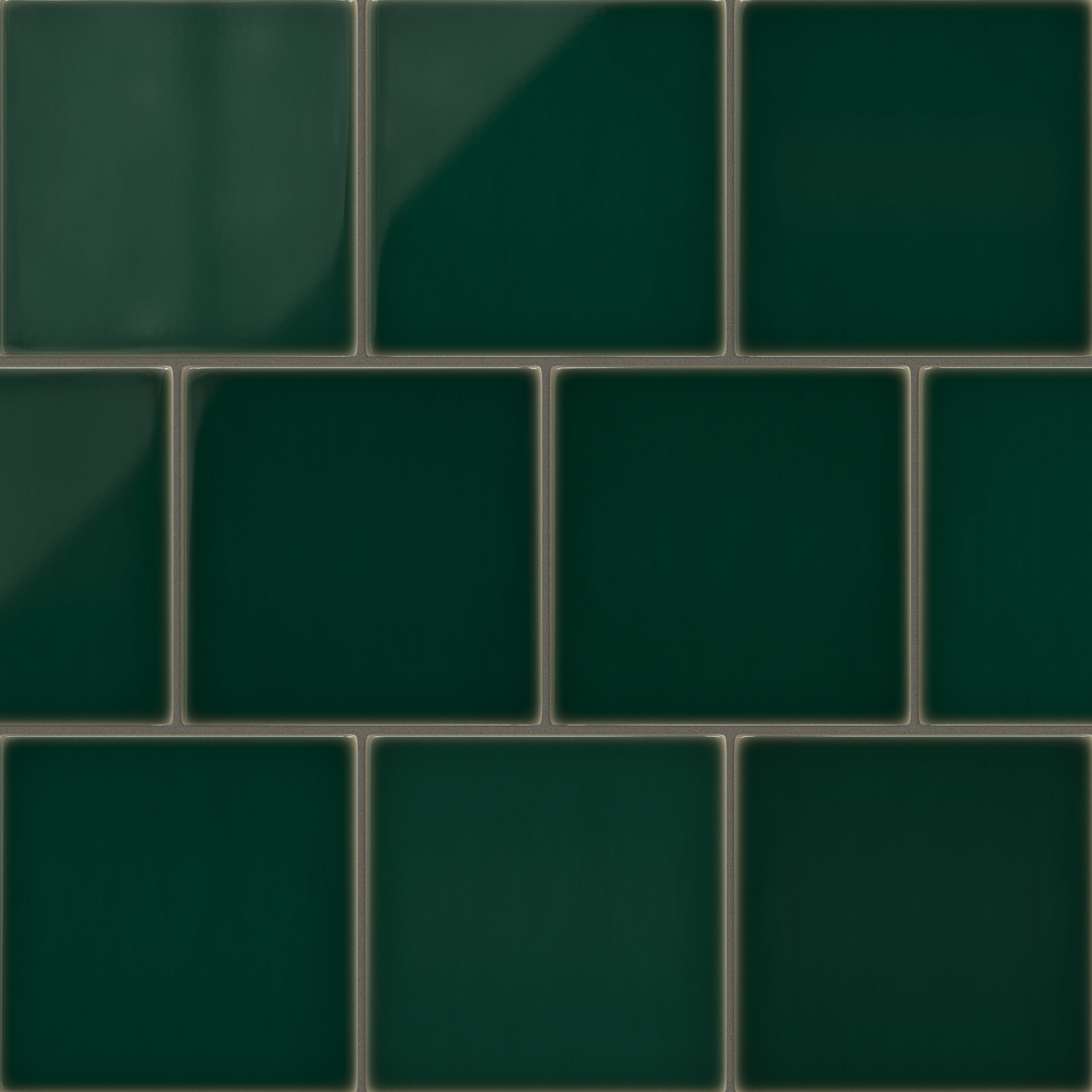 8x8 Original Ceramic Tile in Evergreen Gloss