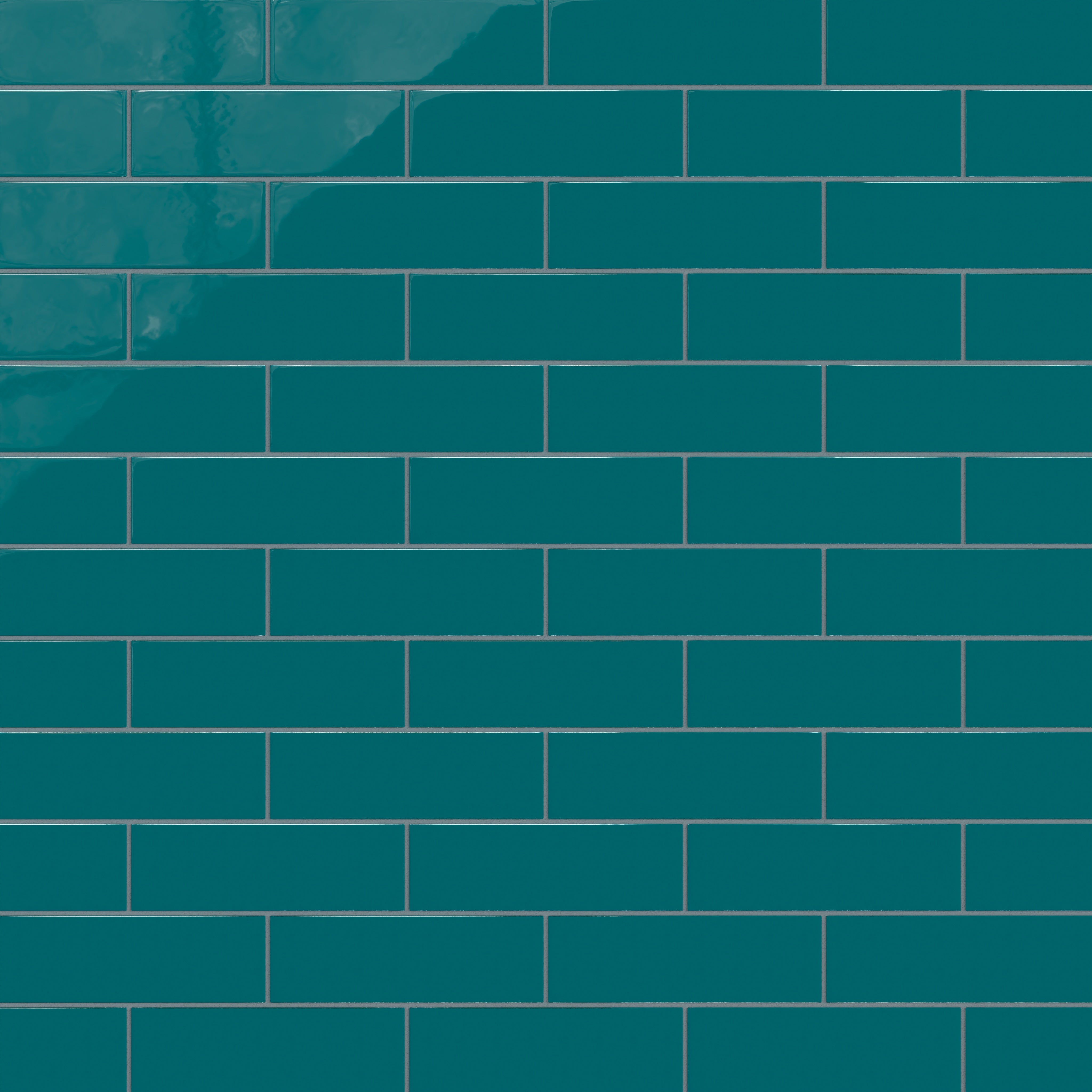 3x9 Natural Press Ceramic Tile in Maya Blue Gloss