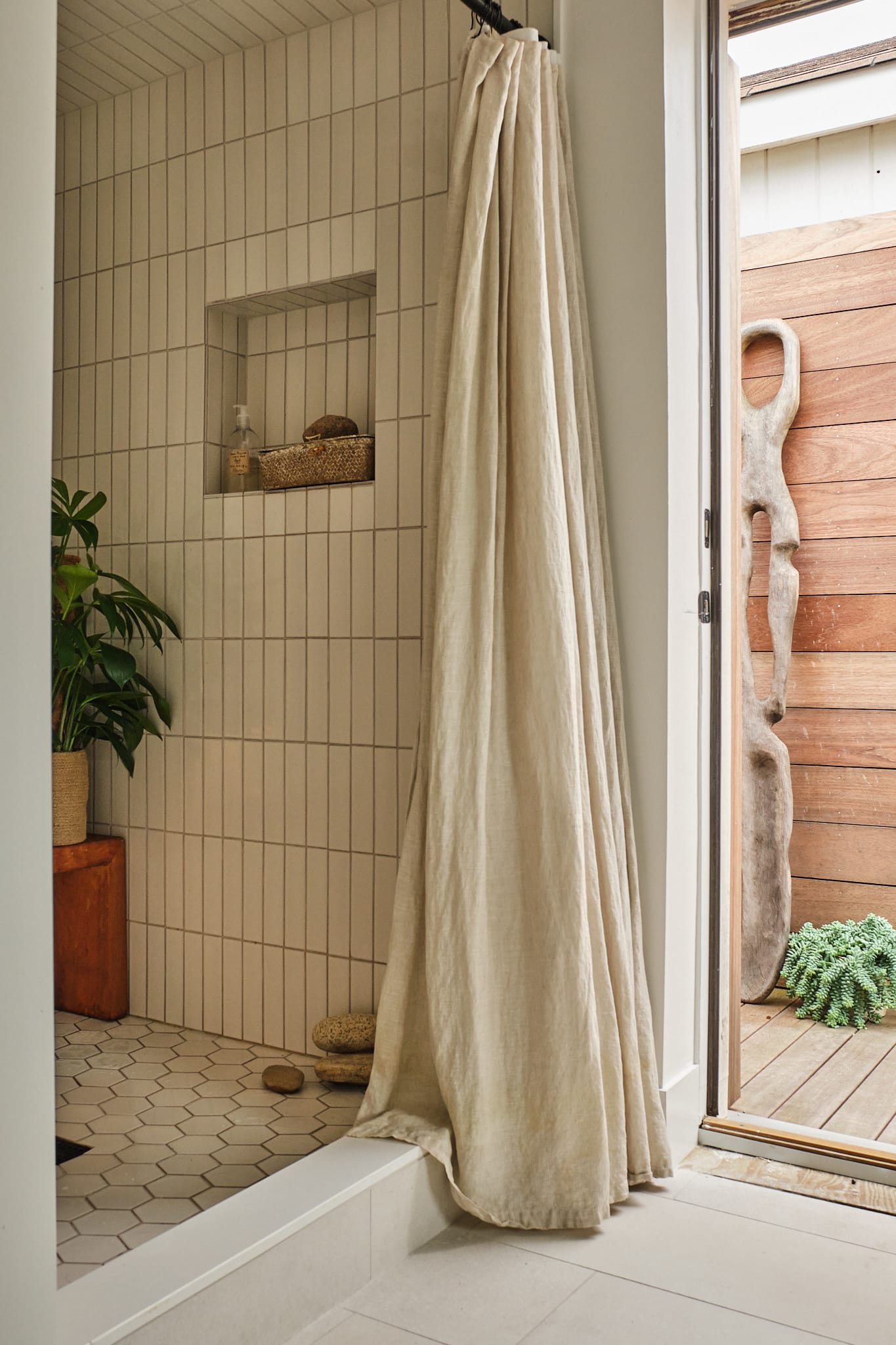 4" Hexagon Original Ceramic Tile in Feldspar Gloss