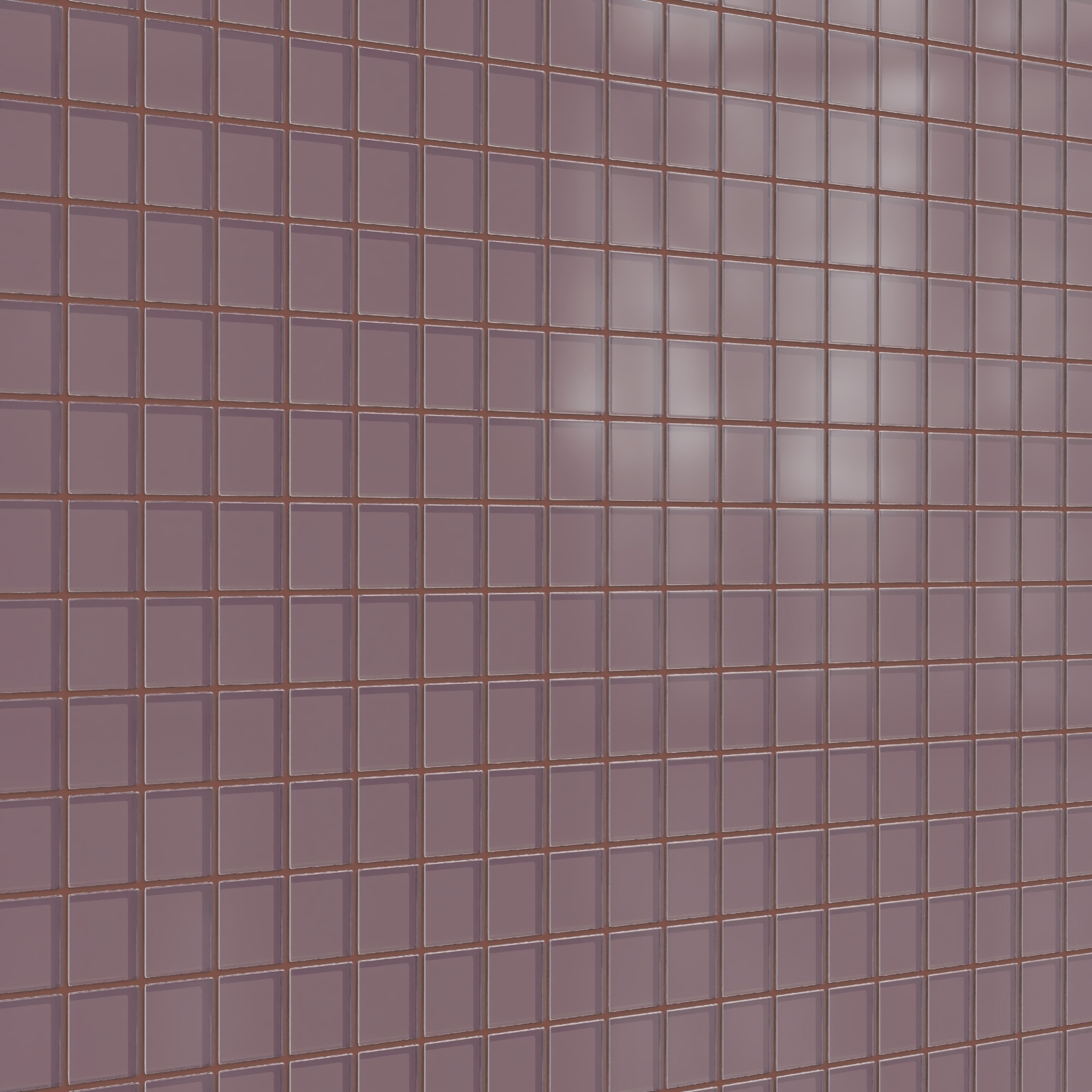 2x2 Straight Set Sheeted Glass Mosaic Tile in Crane Matte