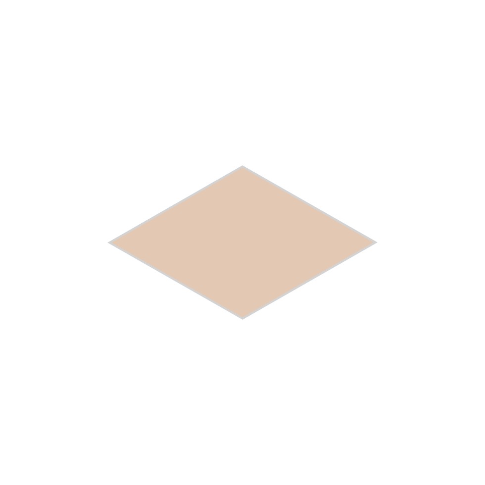 Large Diamond Original Ceramic Tile in Tumbleweed Gloss