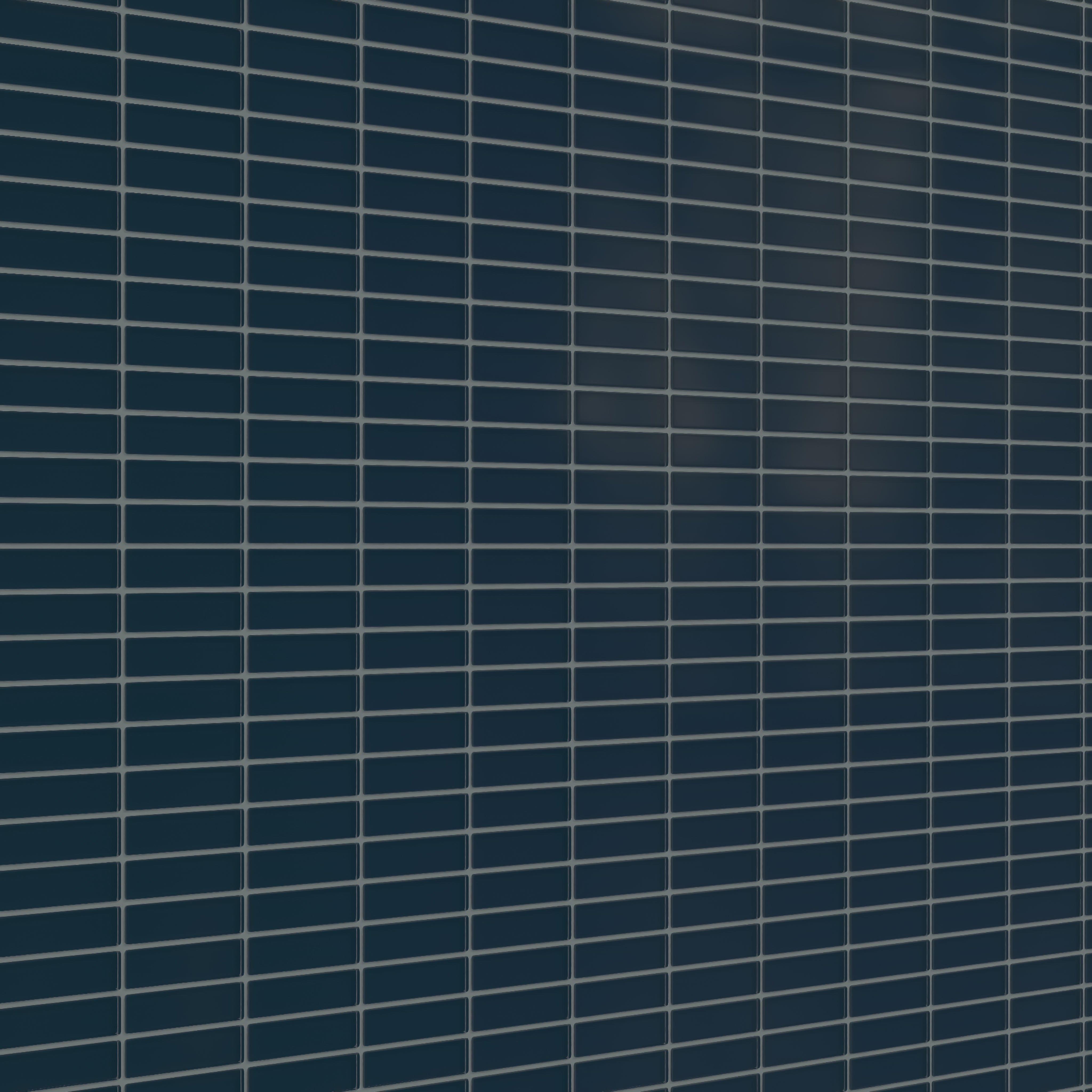 1x4 Straight Set Sheeted Glass Mosaic Tile in Grackle Matte
