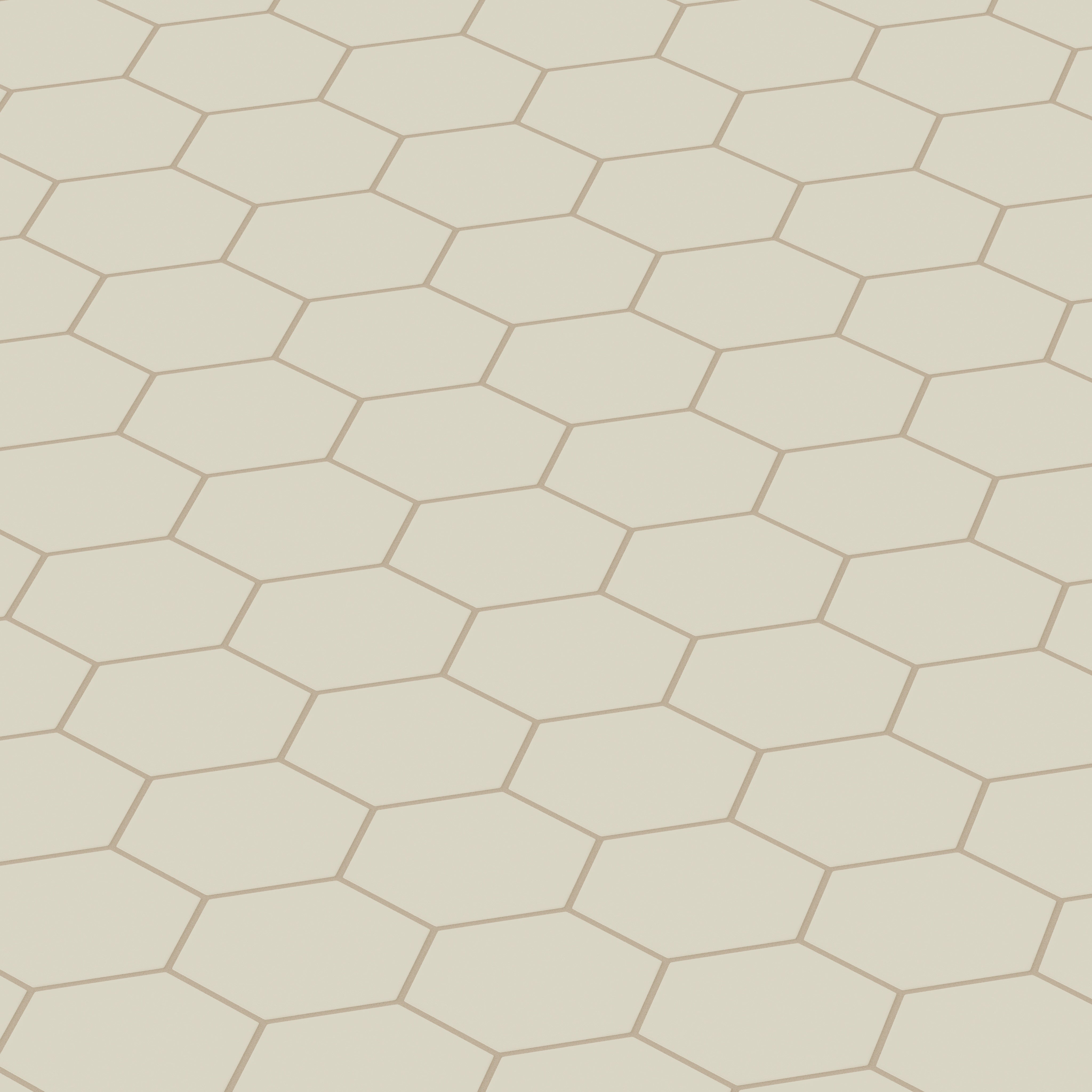 6" Hexagon Original Ceramic Tile in Dolomite Matte