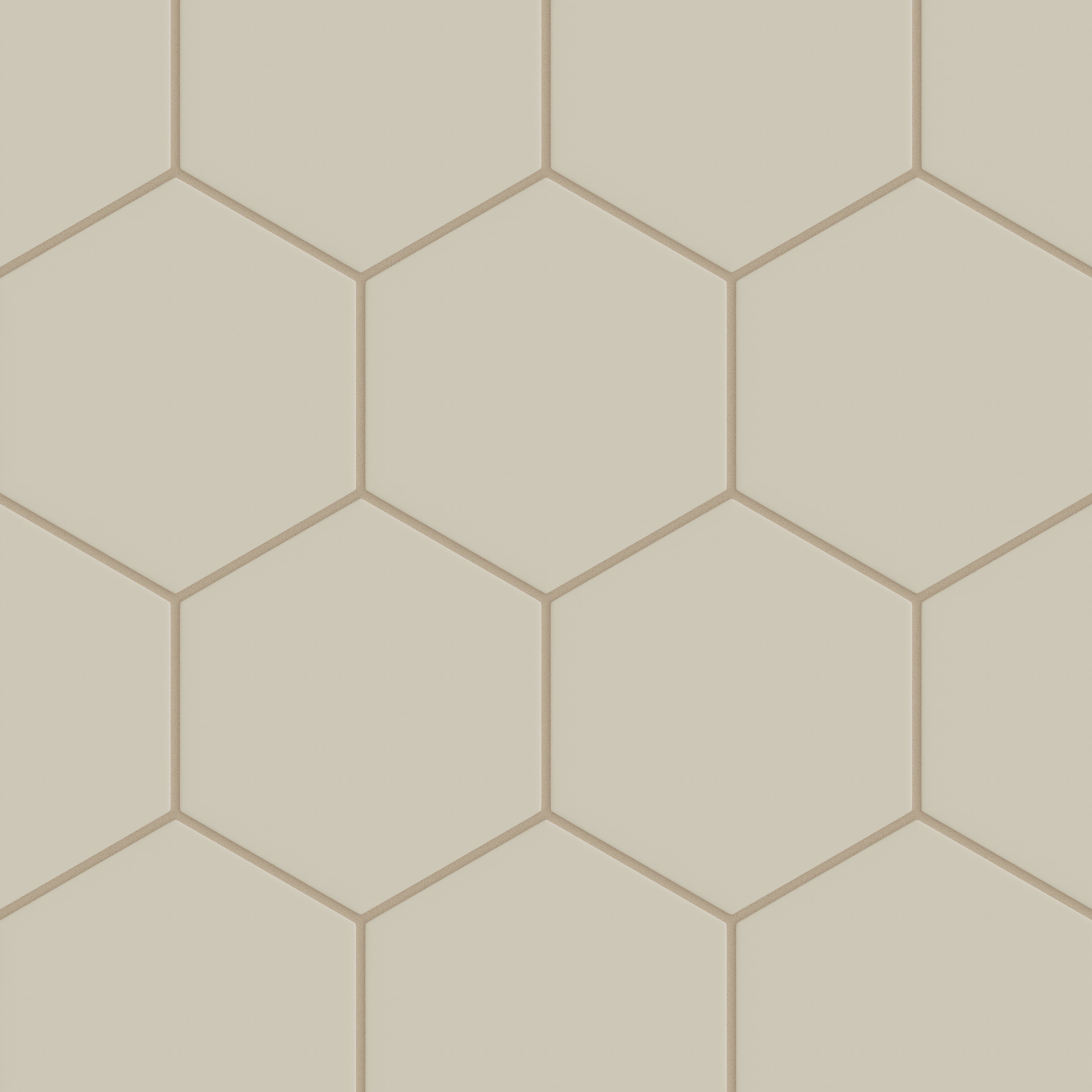 8" Hexagon Original Ceramic Tile in Dolomite Matte
