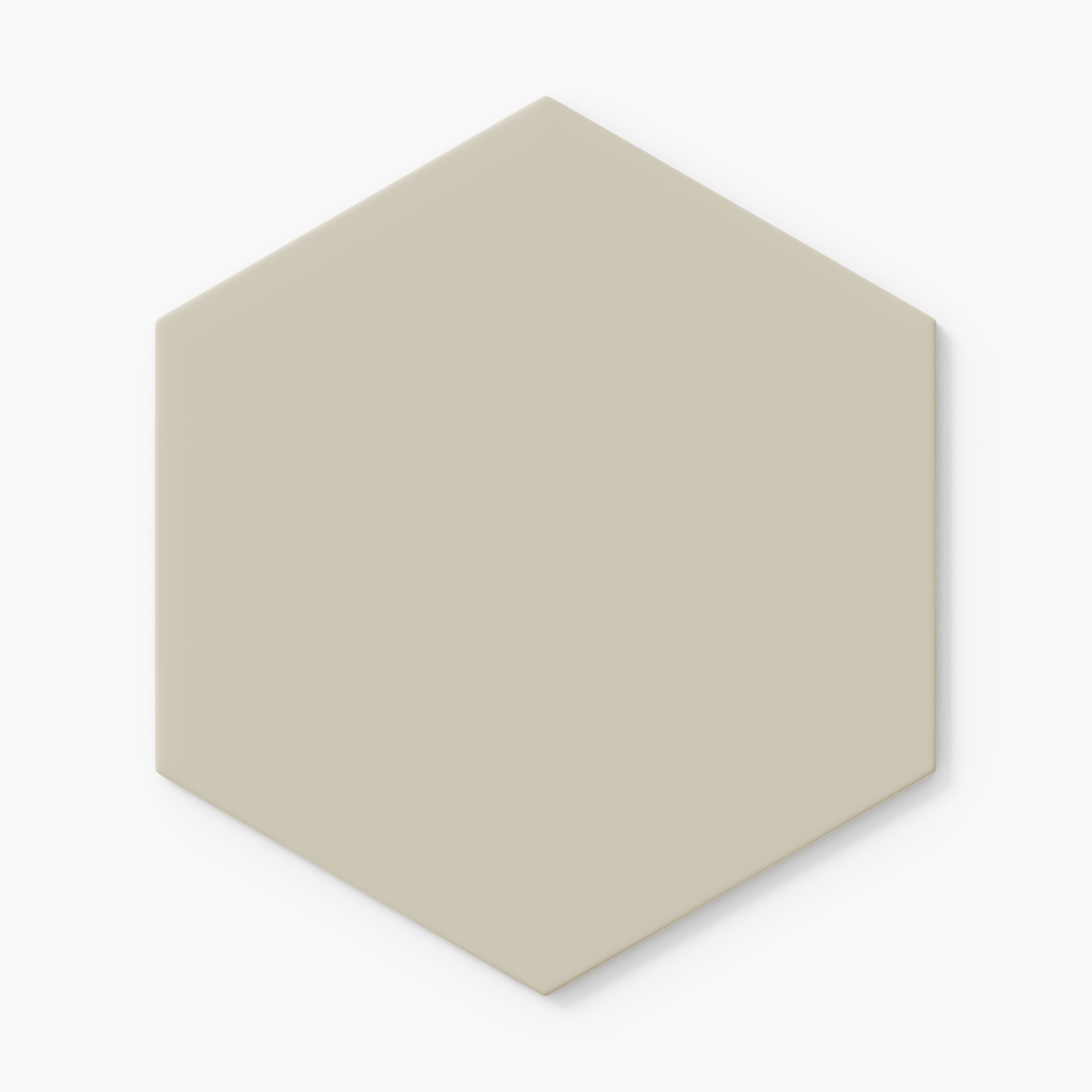 8" Hexagon Original Ceramic Tile in Dolomite Matte