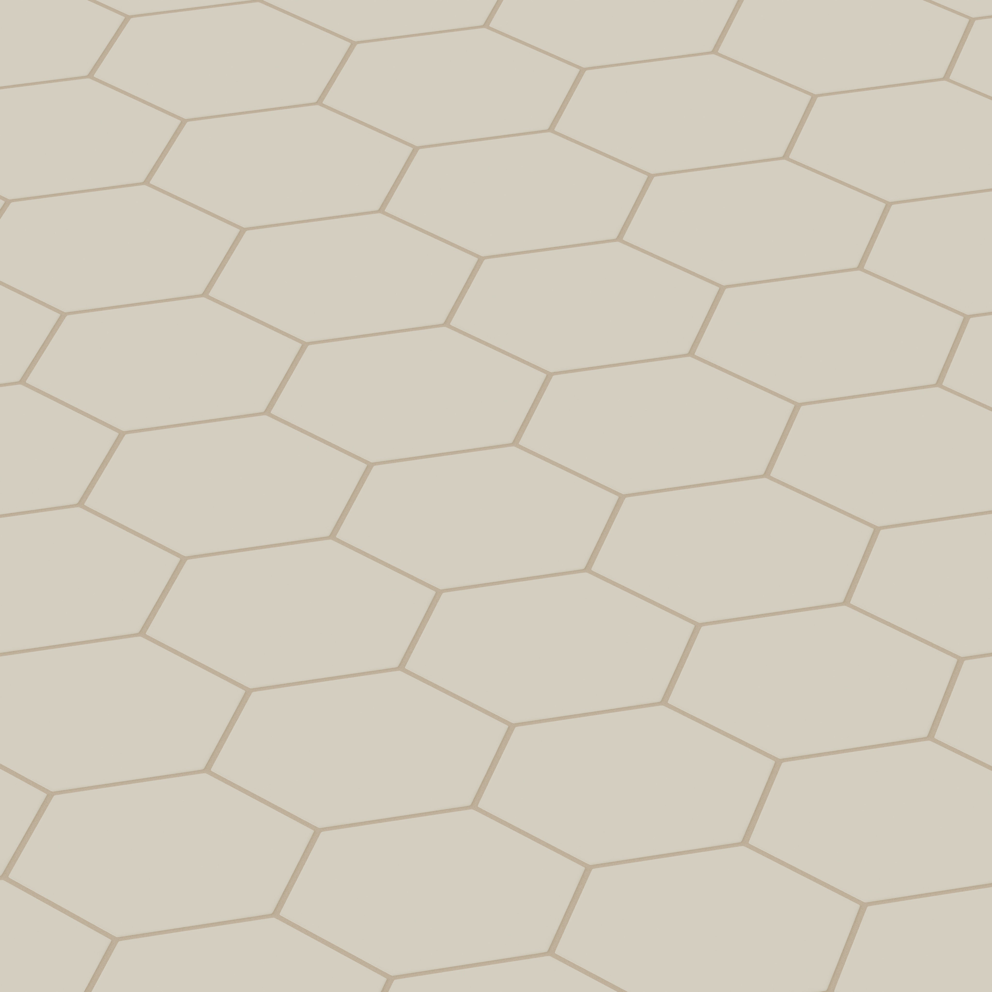 8" Hexagon Original Ceramic Tile in Dolomite Matte