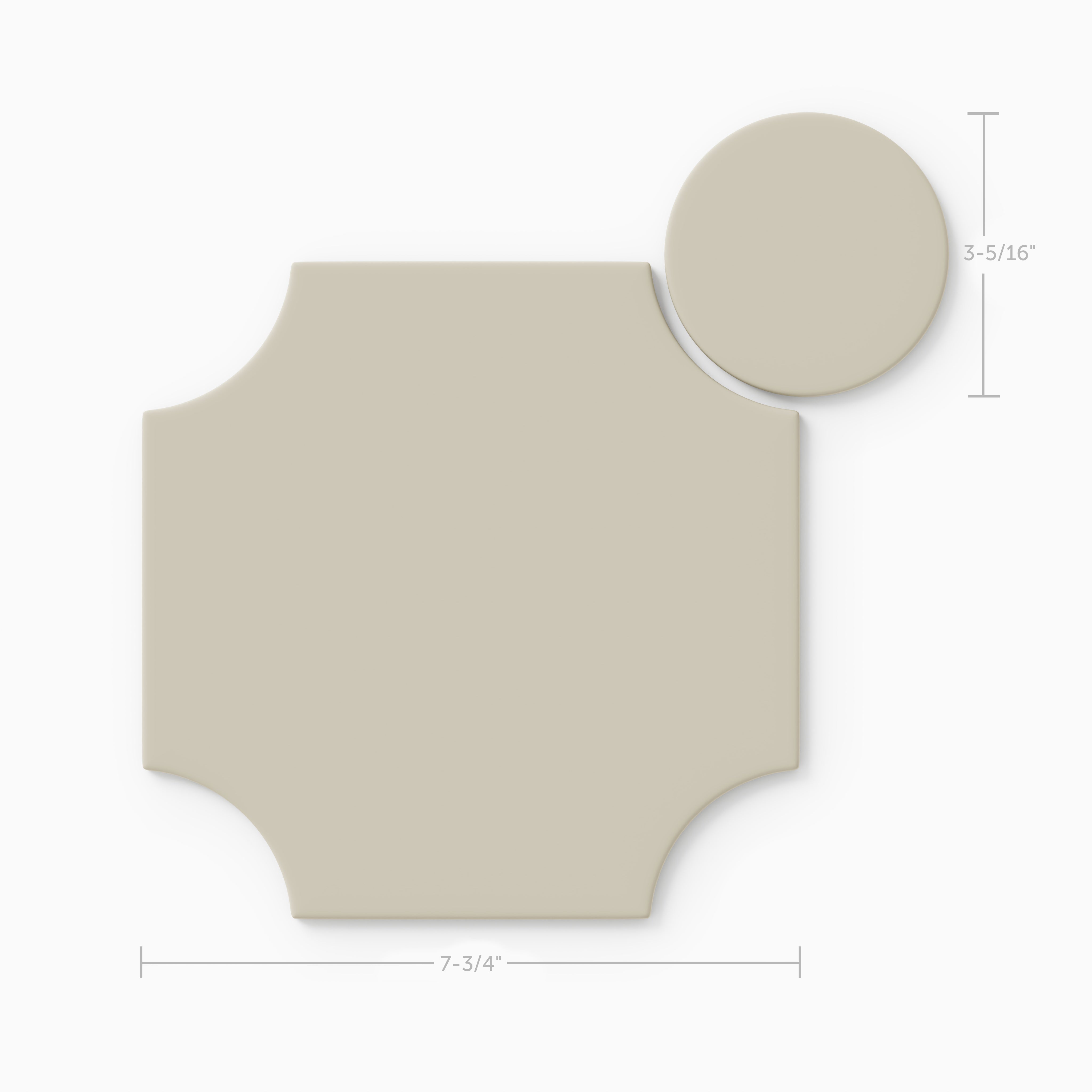 Portico Original Ceramic Tile in Dolomite Matte