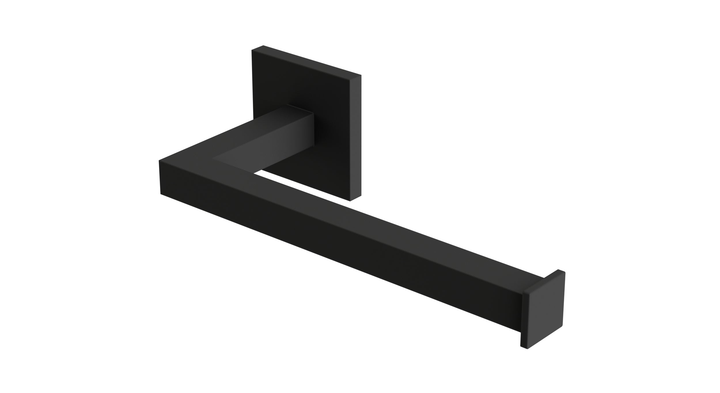 Flatiron Square Hand Towel Bar in Matte Black