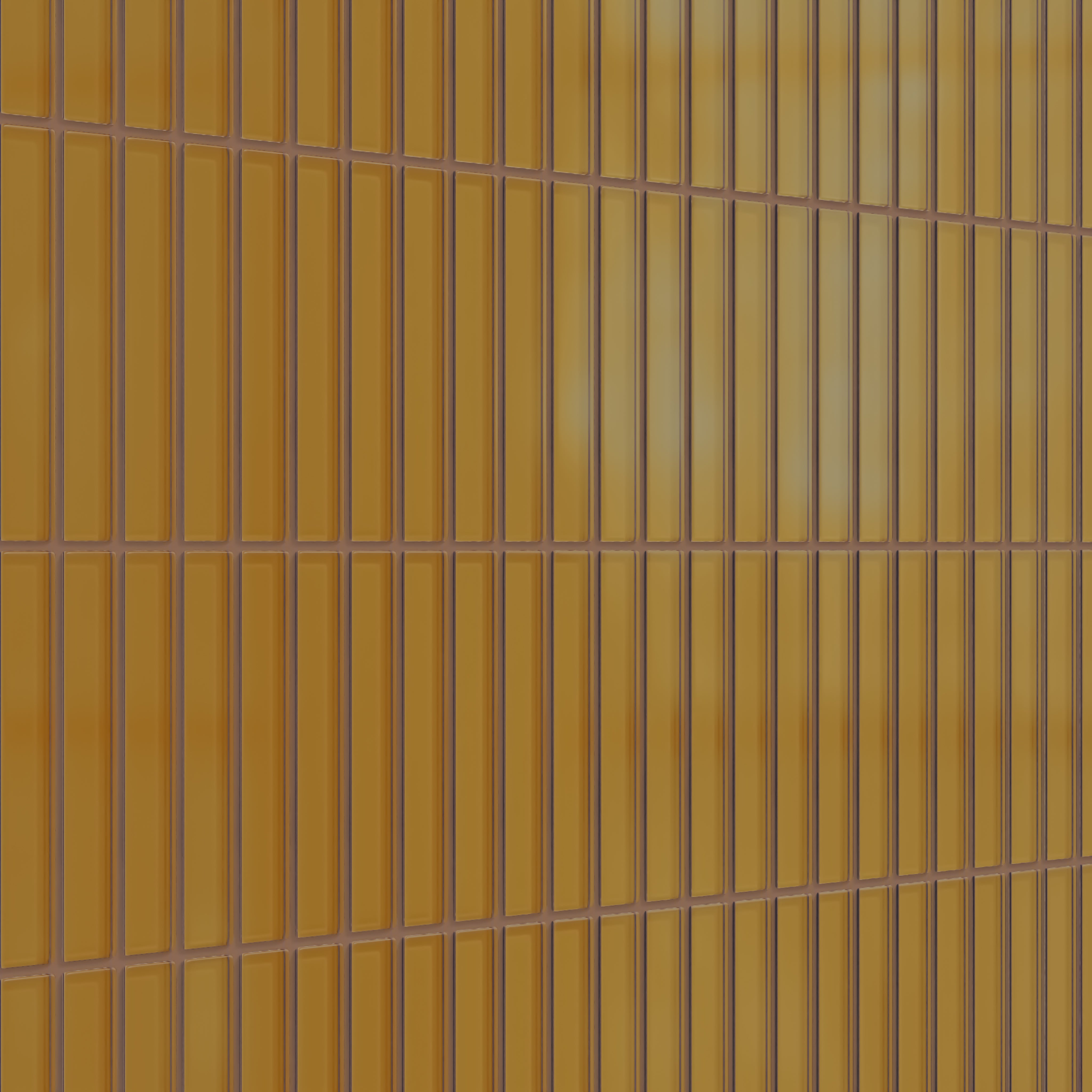1x6 Straight Set Sheeted Glass Mosaic Tile in Falcon Matte