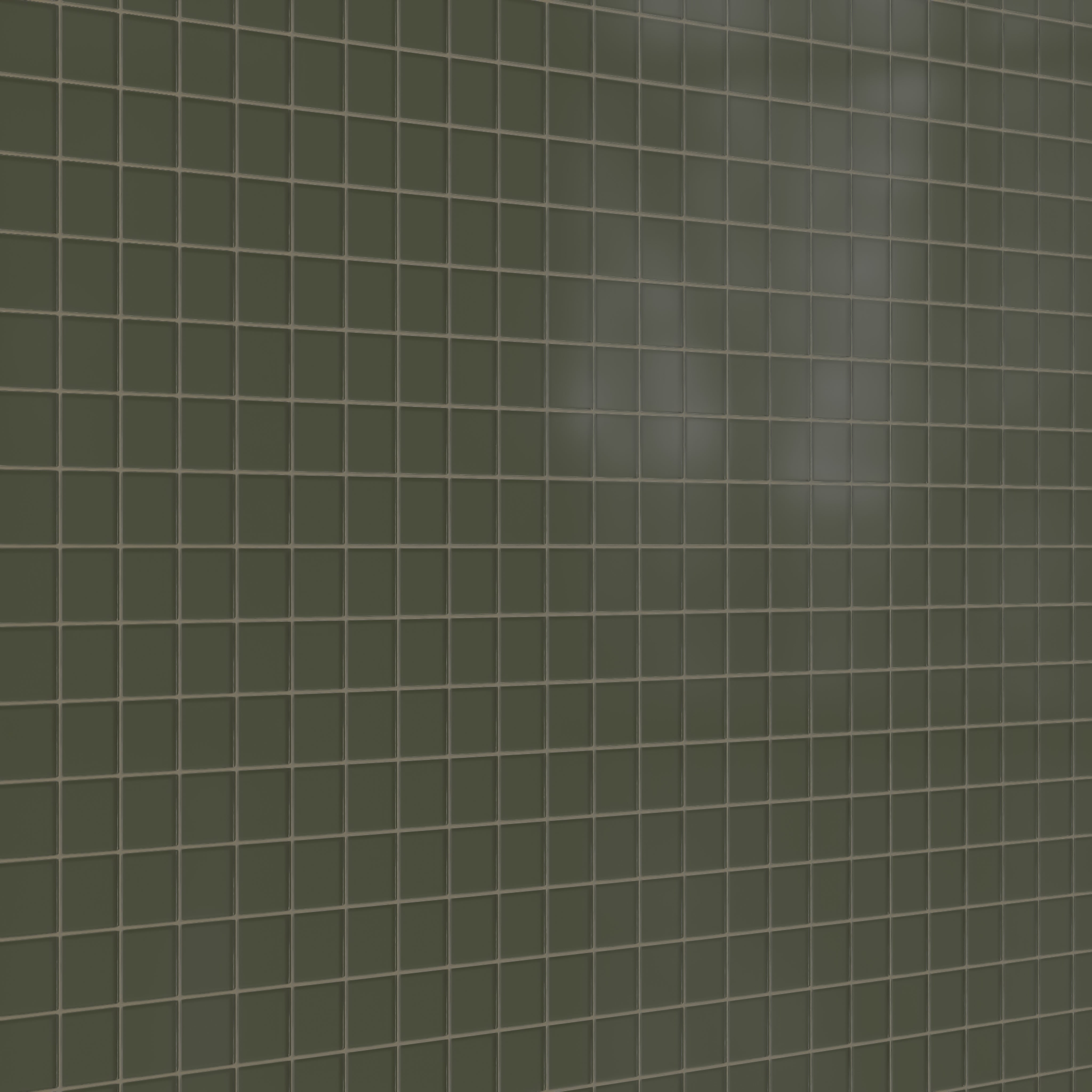 3x3 Straight Set Sheeted Glass Mosaic Tile in Roadrunner Matte