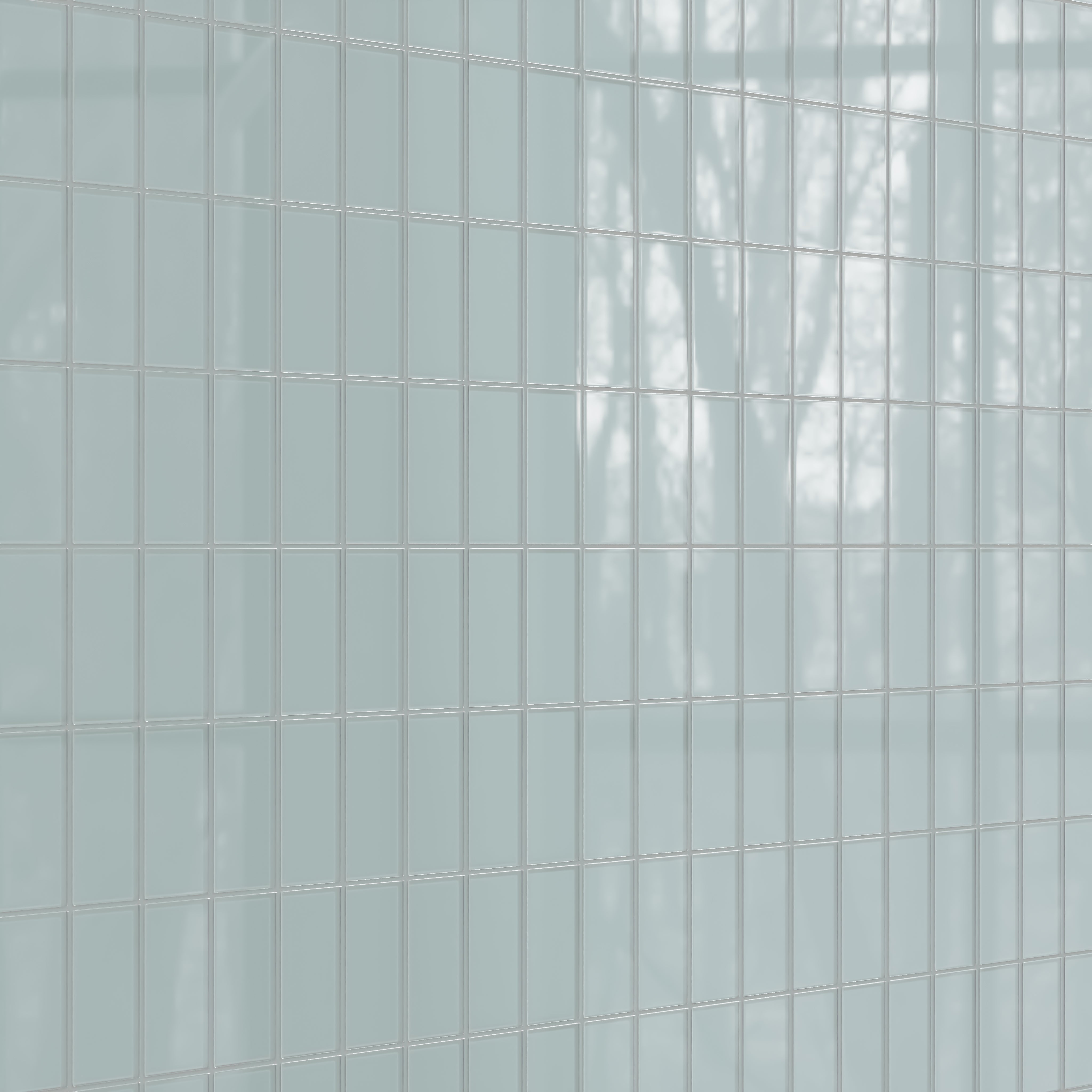 3x6 Glass Tile in Great Blue Heron Gloss