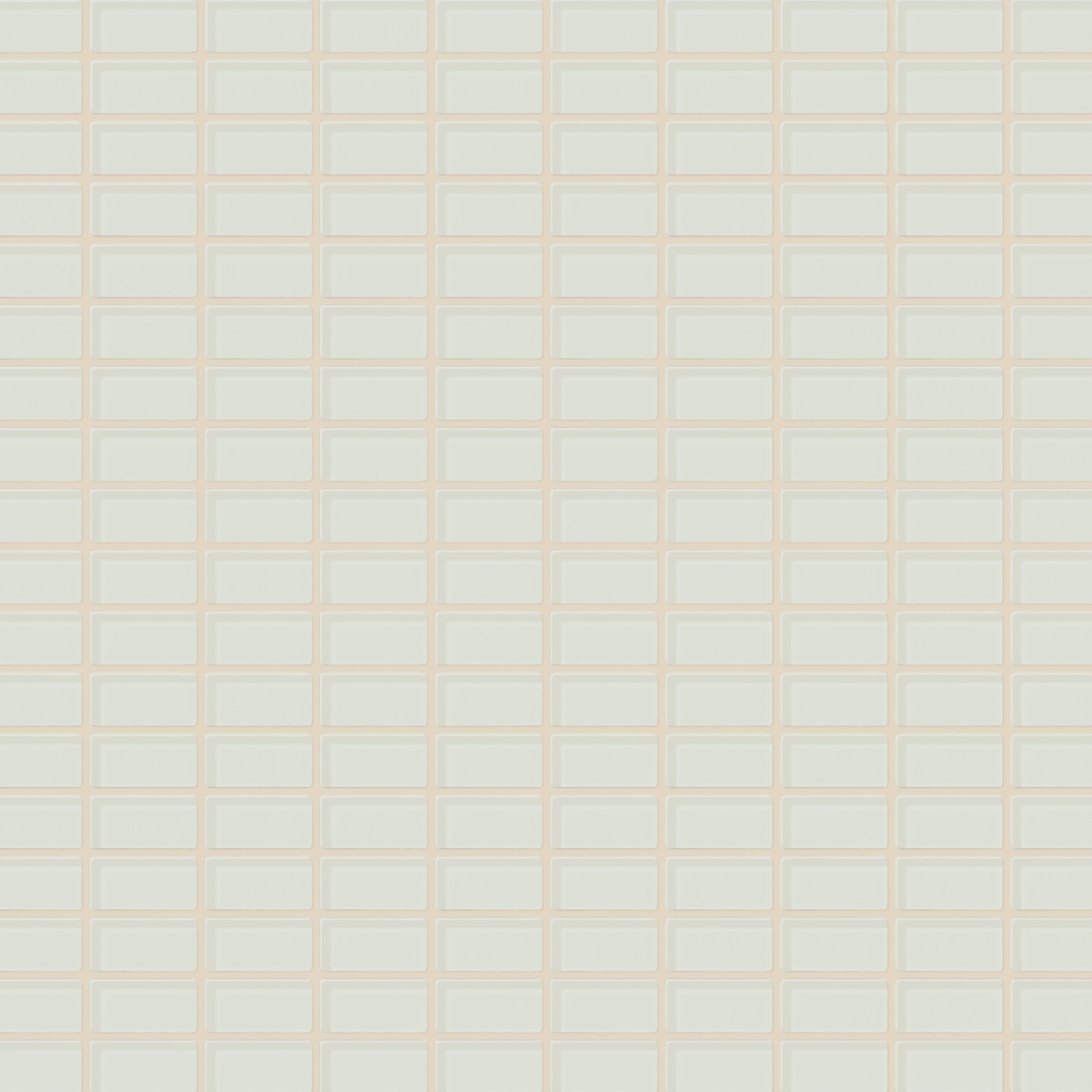 1x2 Straight Set Sheeted Glass Mosaic Tile in Flycatcher Gloss