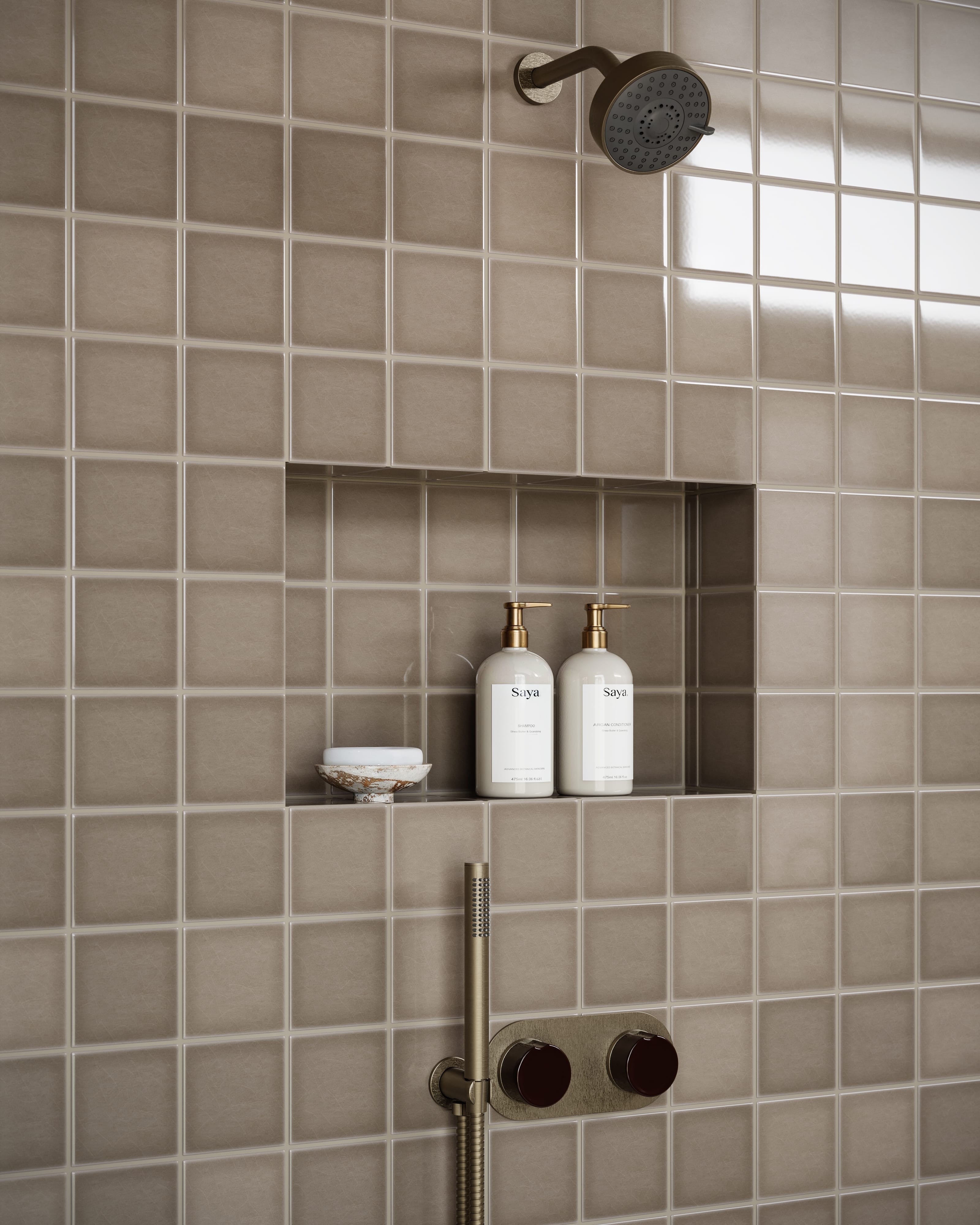Quick Ship 4x4 Original Ceramic Tile in Cardamom Gloss
