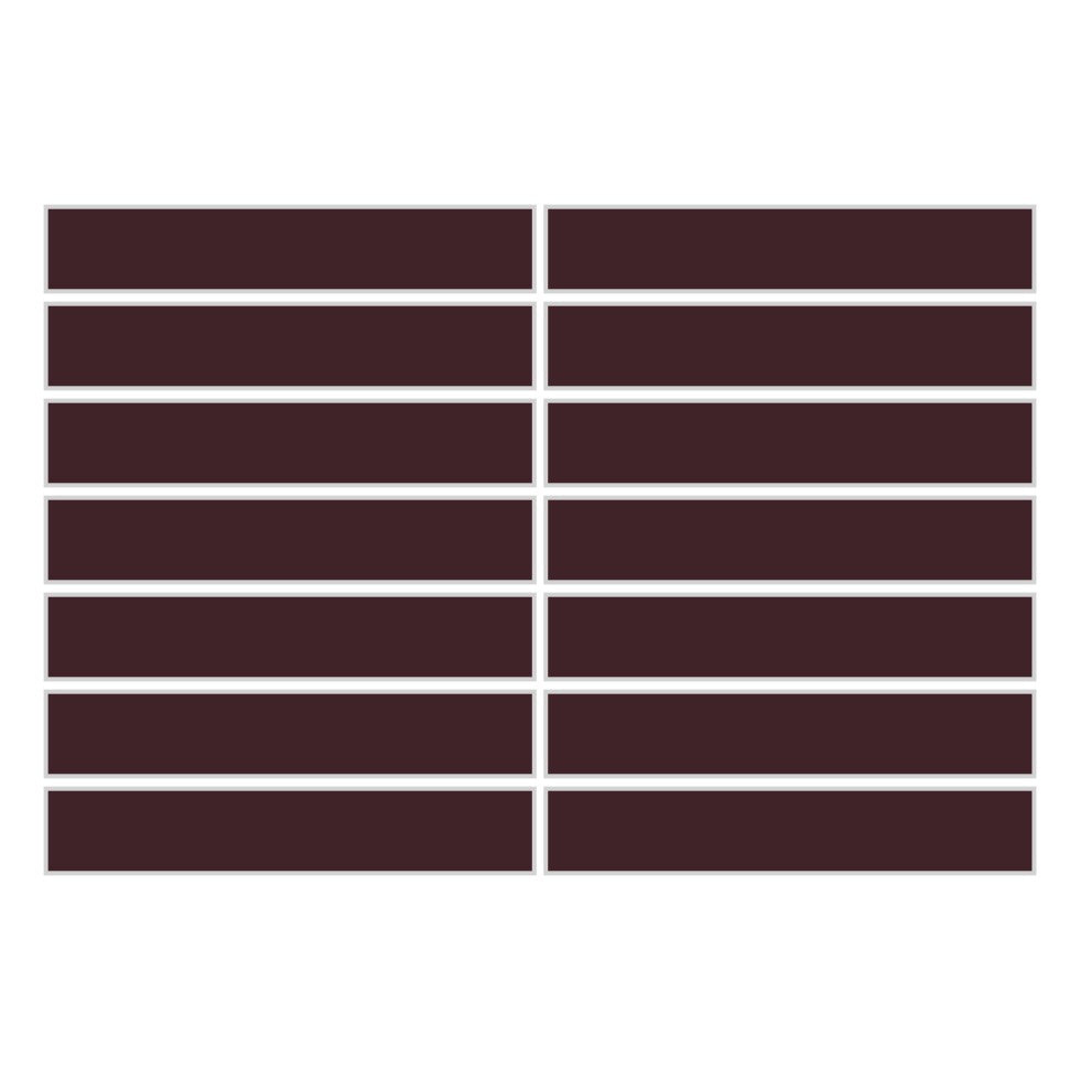 1x6 Straight Set Sheeted Original Ceramic Mosaic Tile in Redwood