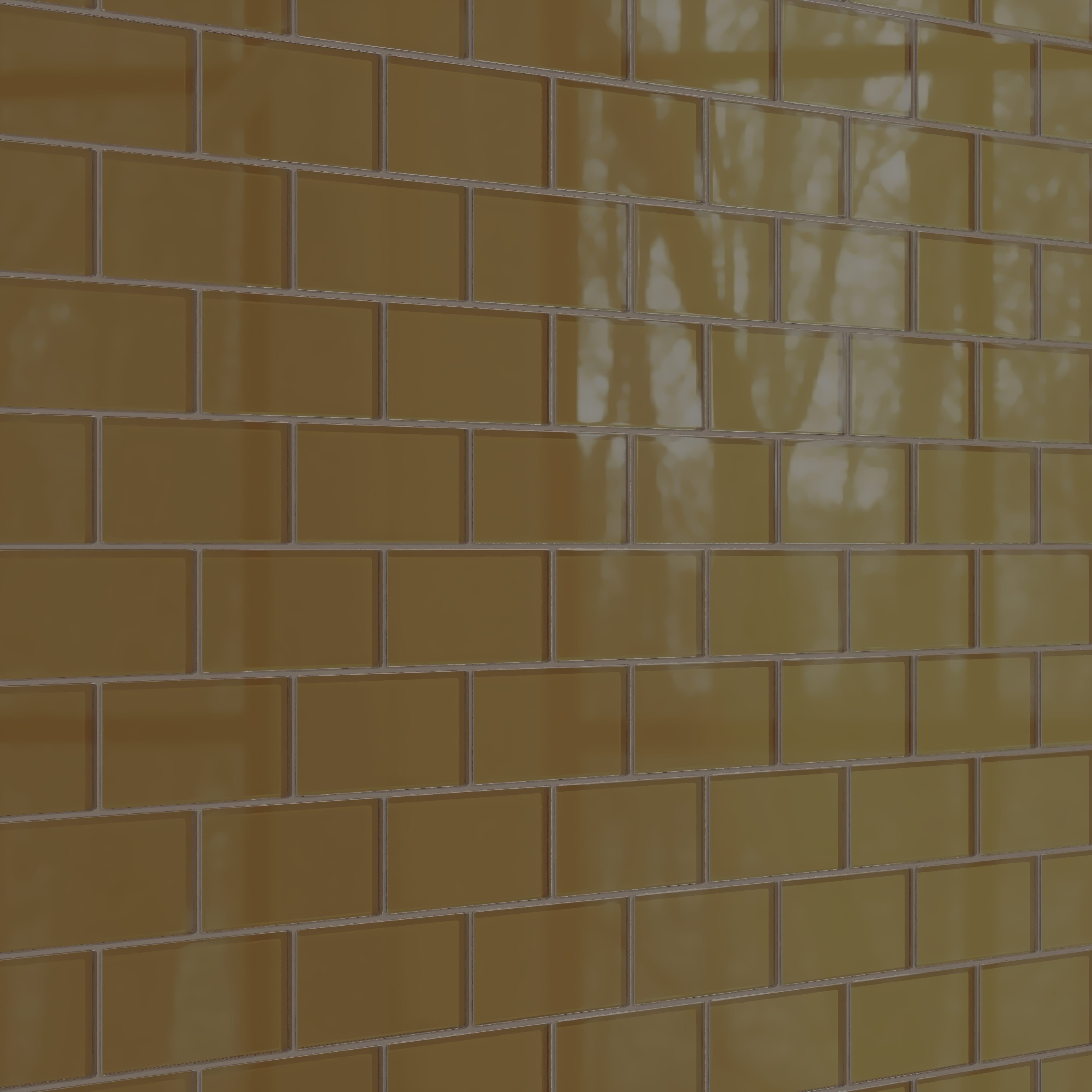 3x6 Glass Tile in Merlin Gloss