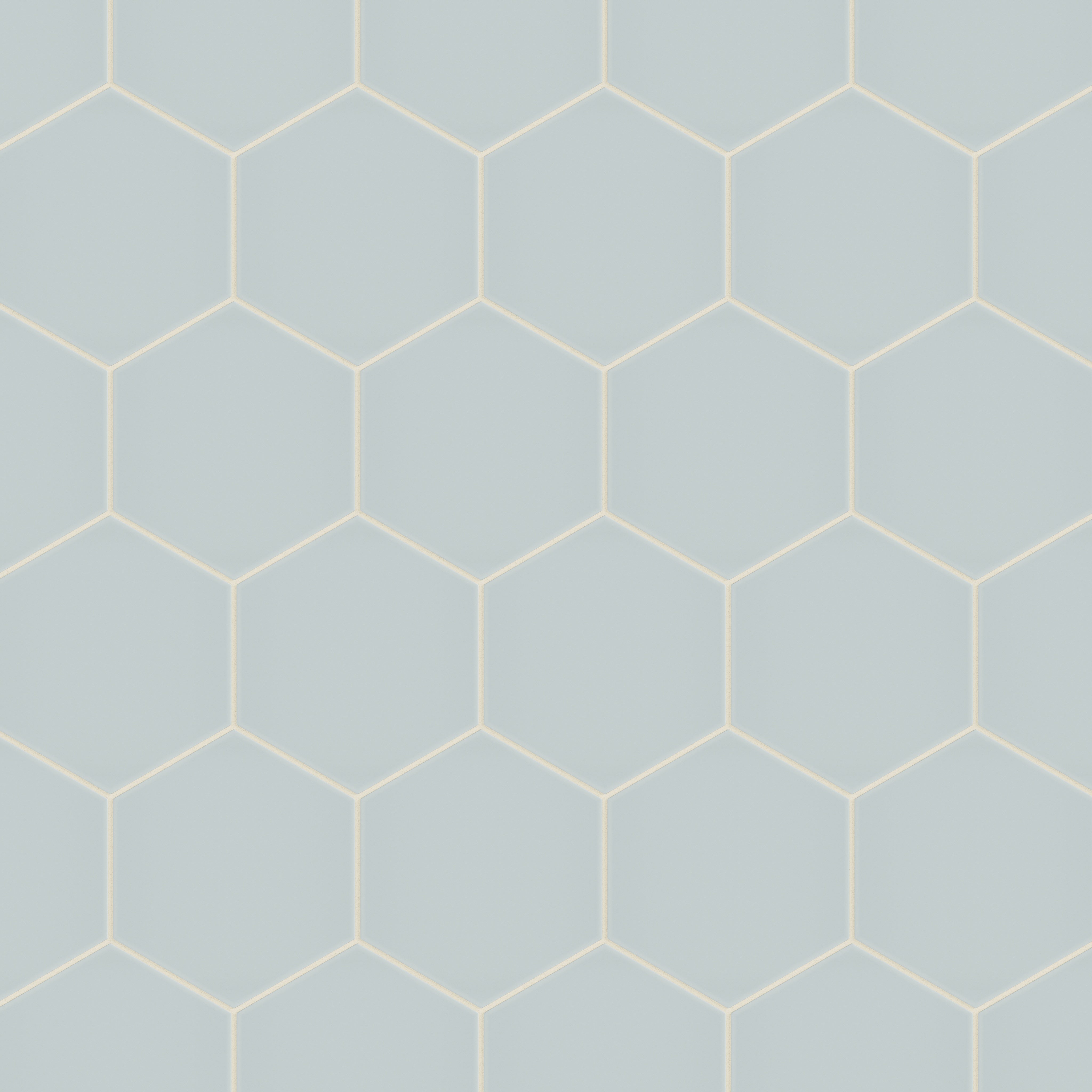 8" Hexagon Natural Press Ceramic Tile in Hood River Matte