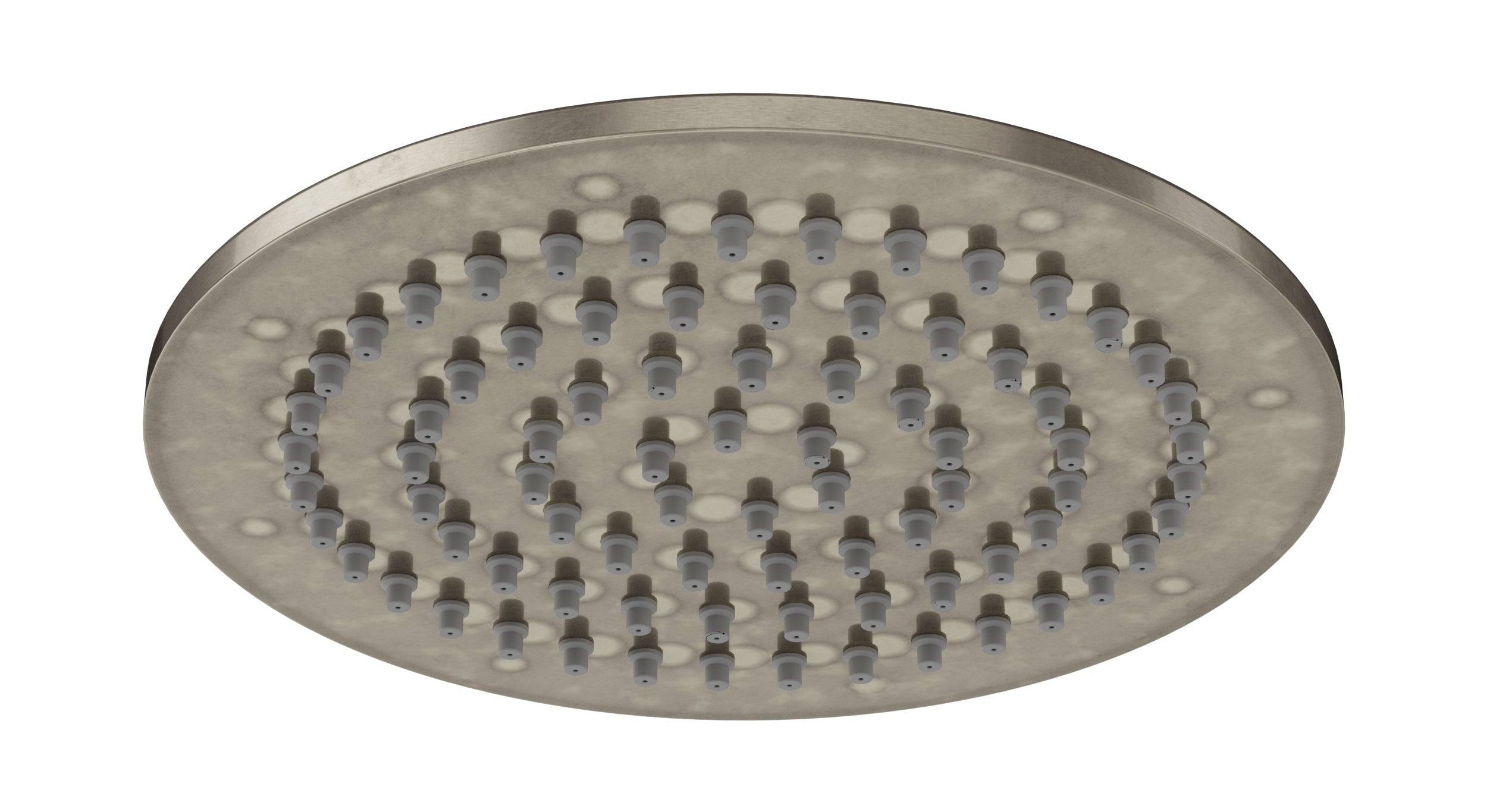 Shower 6" Flat Shower Head in French Nickel