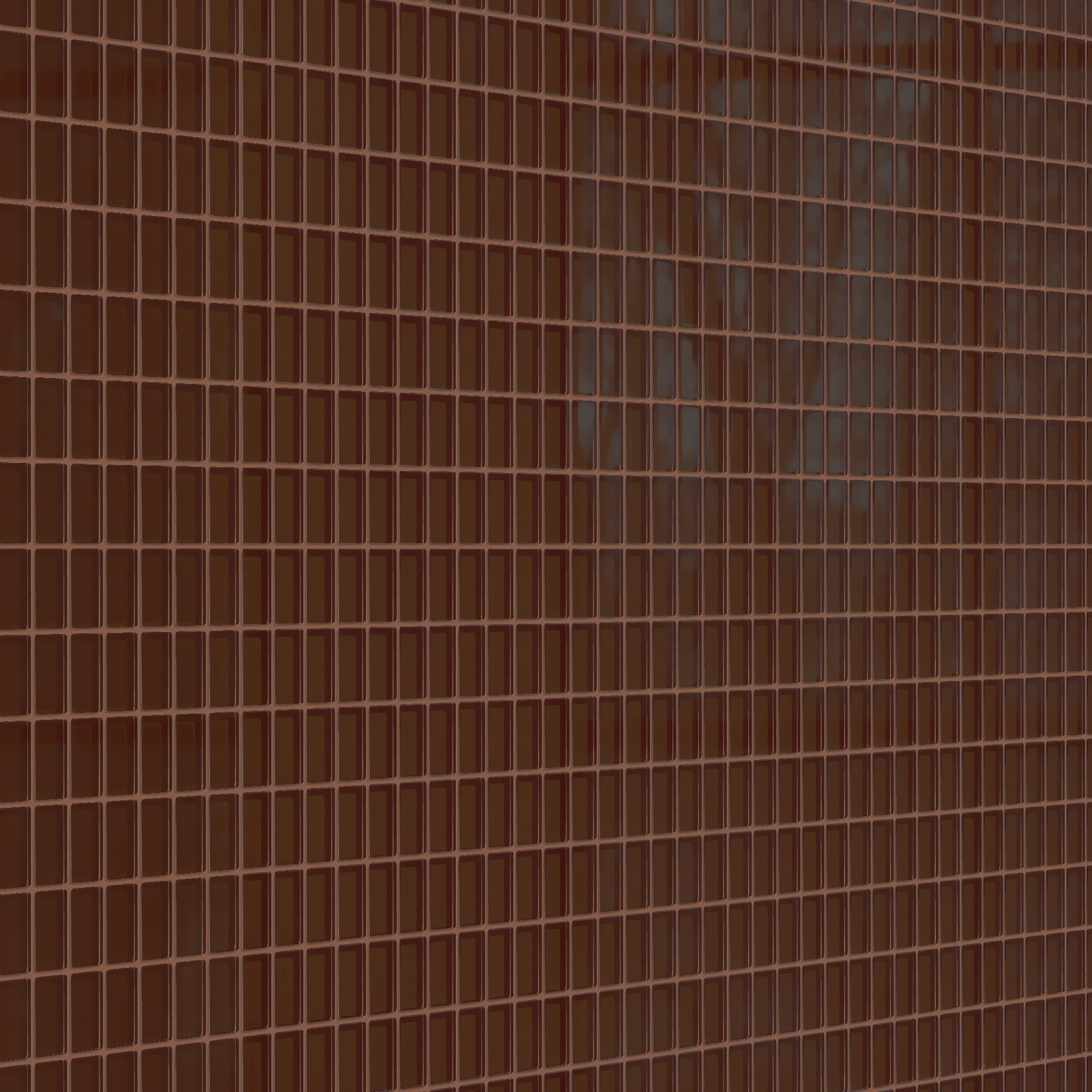 1x2 Straight Set Sheeted Glass Mosaic Tile in Thrasher Gloss