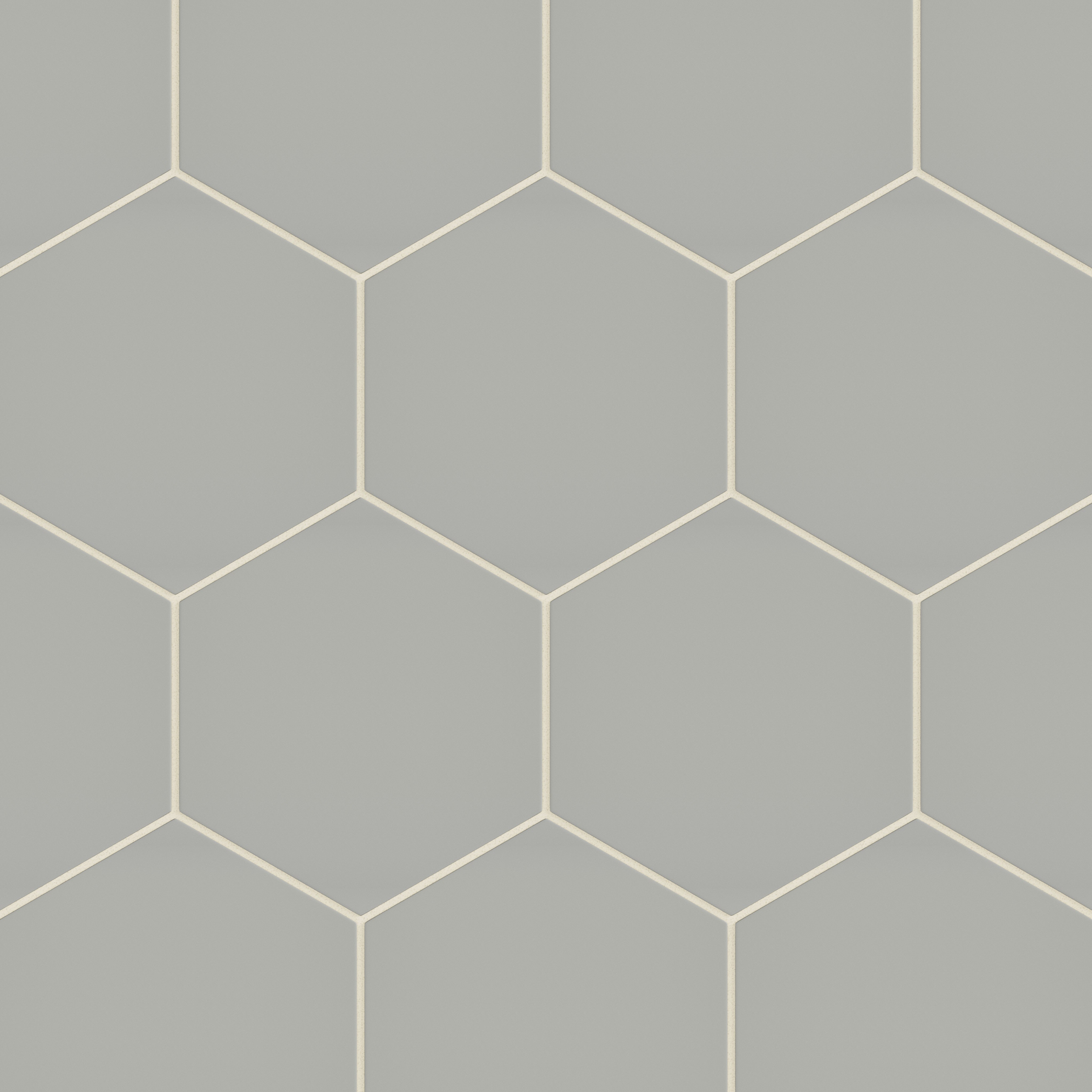 8" Hexagon Natural Press Ceramic Tile in Puget Sound Matte