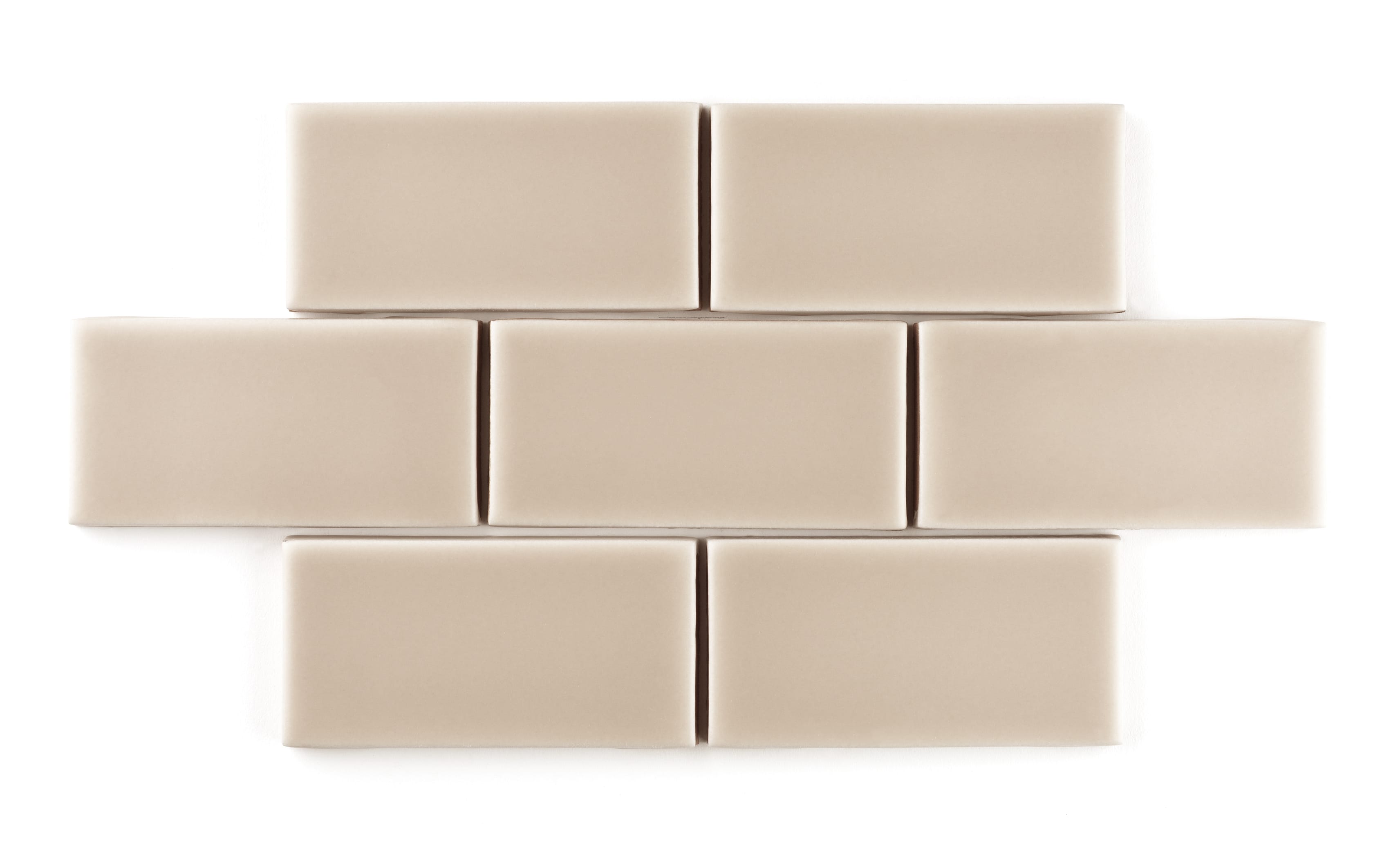 2x4 Straight Set Sheeted Original Ceramic Mosaic Tile in Sweet Pea Matte