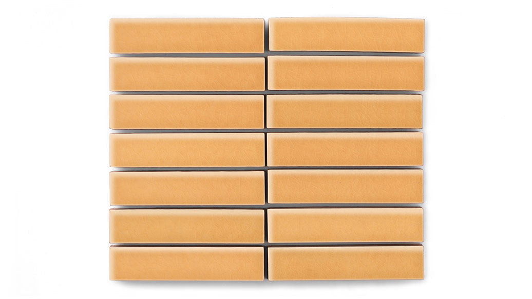 1x4 Straight Set Sheeted Original Ceramic Mosaic Tile in Koi Gloss