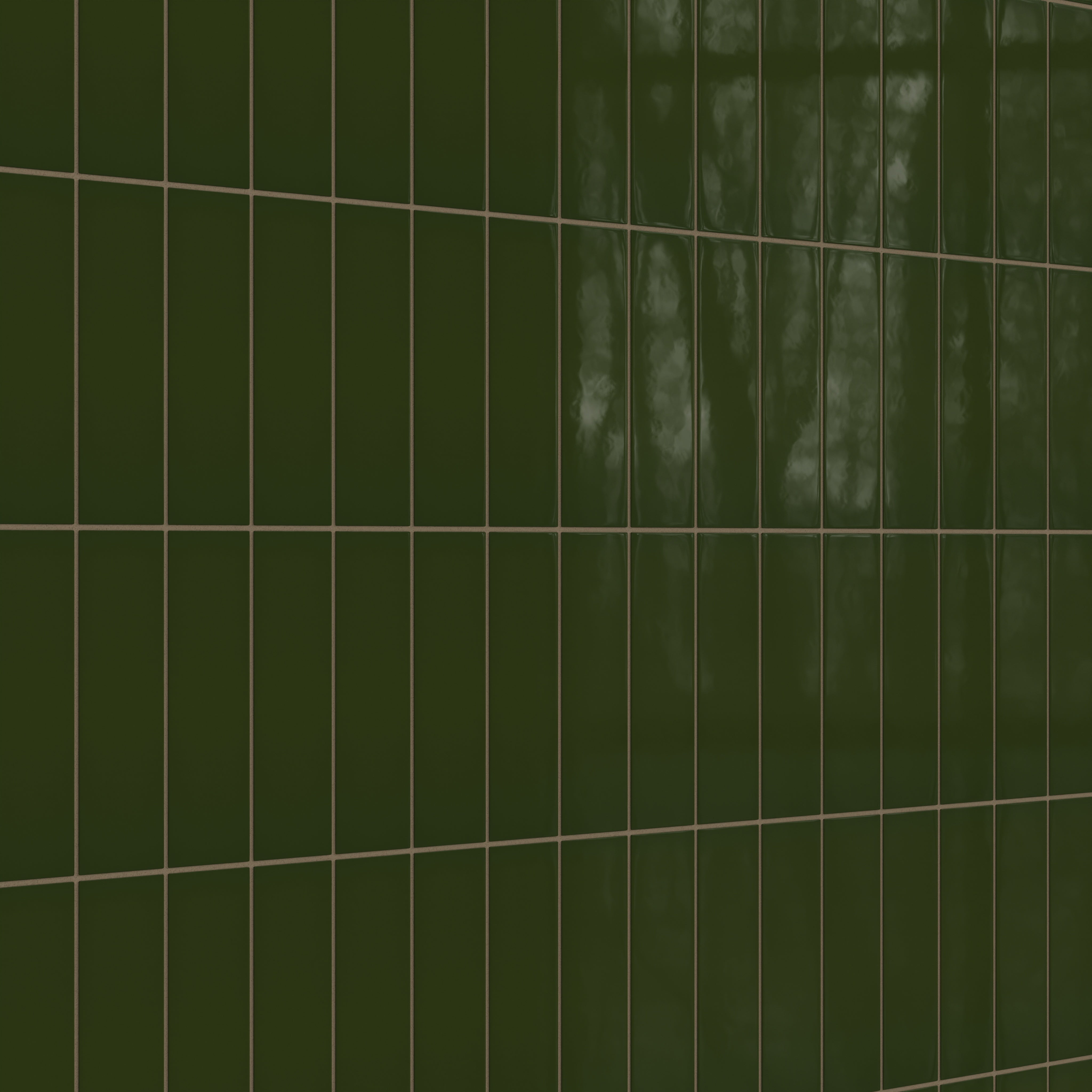 3x9 Natural Press Ceramic Tile in Green Apatite Gloss