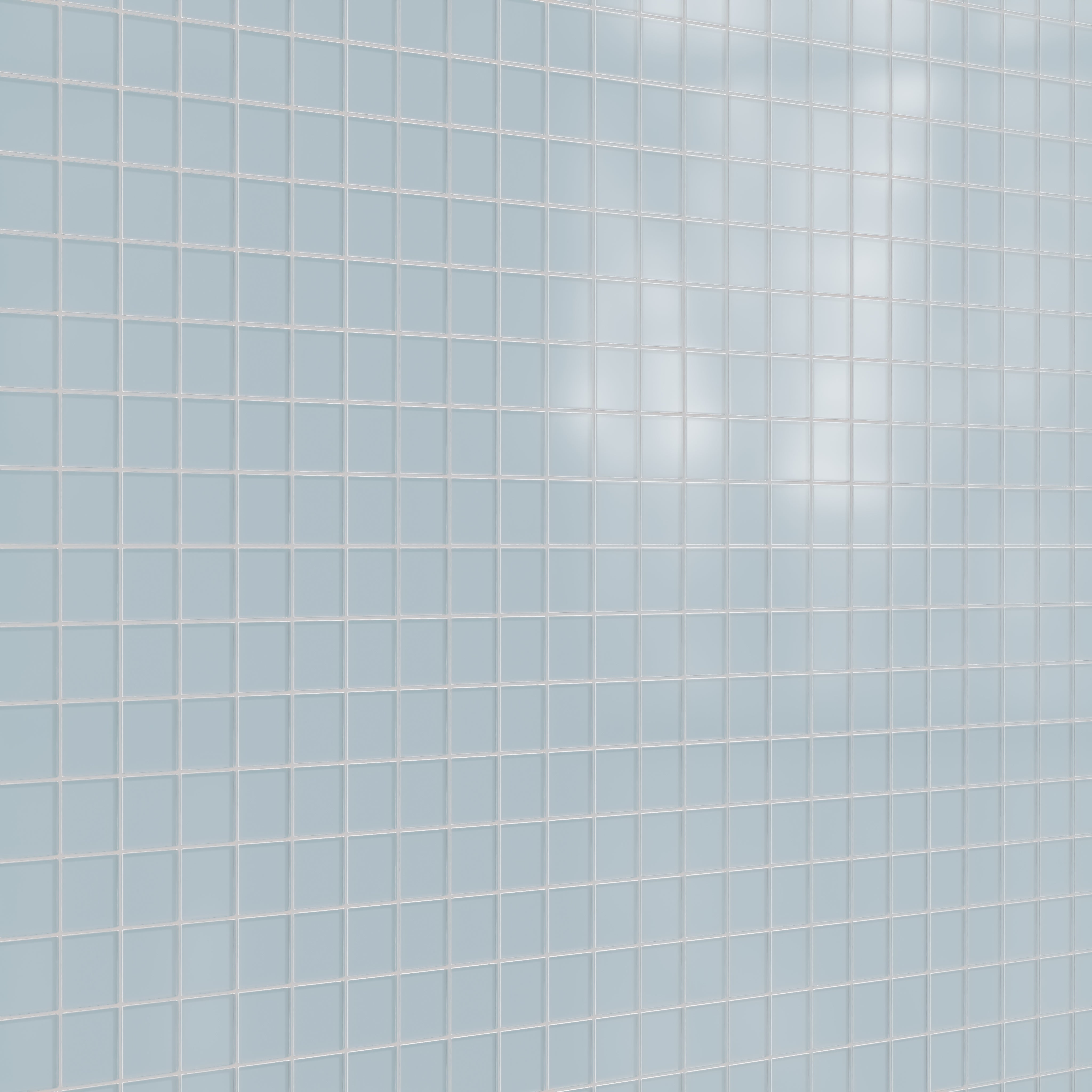 3x3 Straight Set Sheeted Glass Mosaic Tile in Partridge Matte