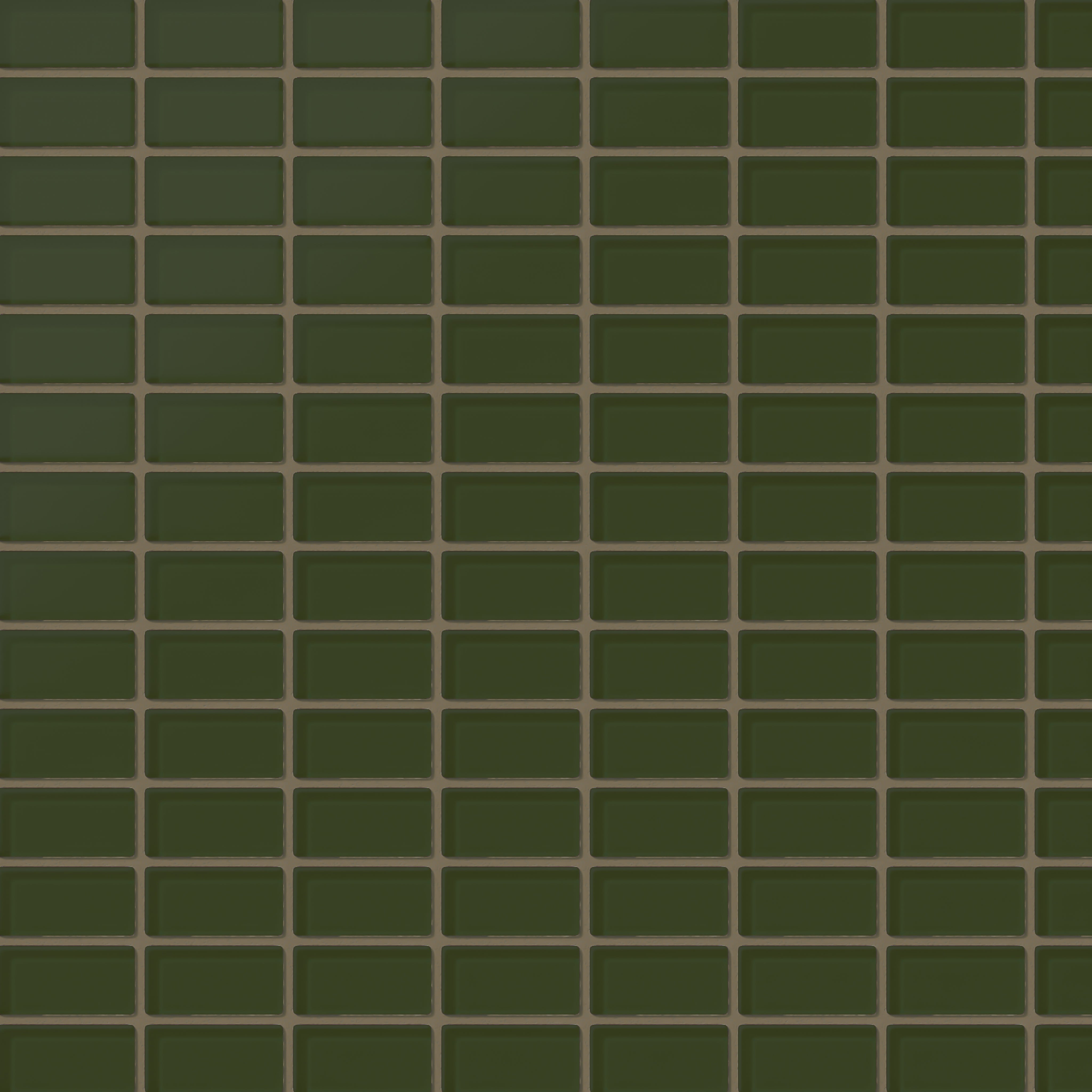 1x2 Straight Set Sheeted Glass Mosaic Tile in Starling Matte