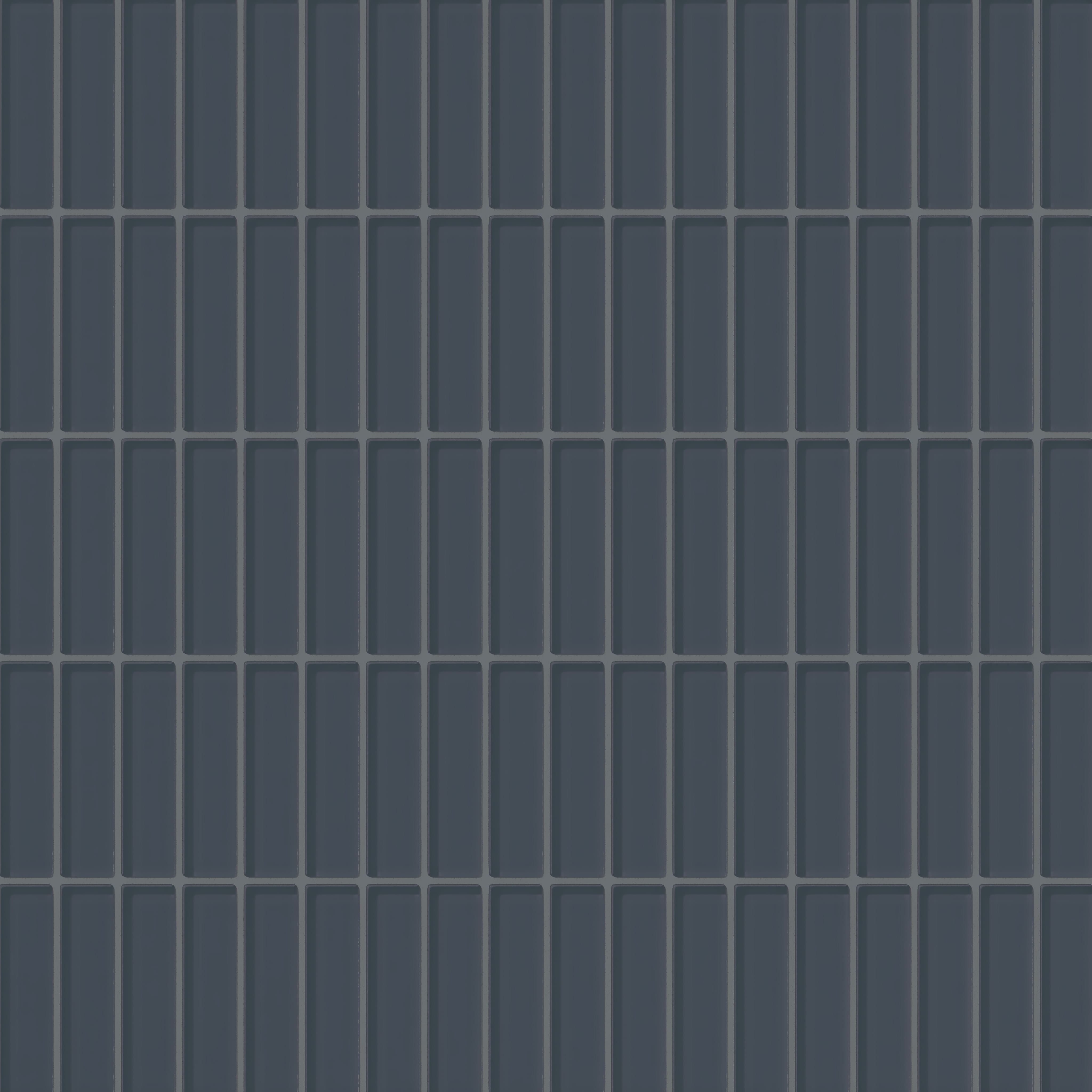 1x4 Straight Set Sheeted Glass Mosaic Tile in Junco Gloss