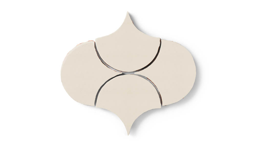 Ogee Drop Original Ceramic Tile in Ivory Matte